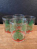 Christmas Tree Barware Glasses