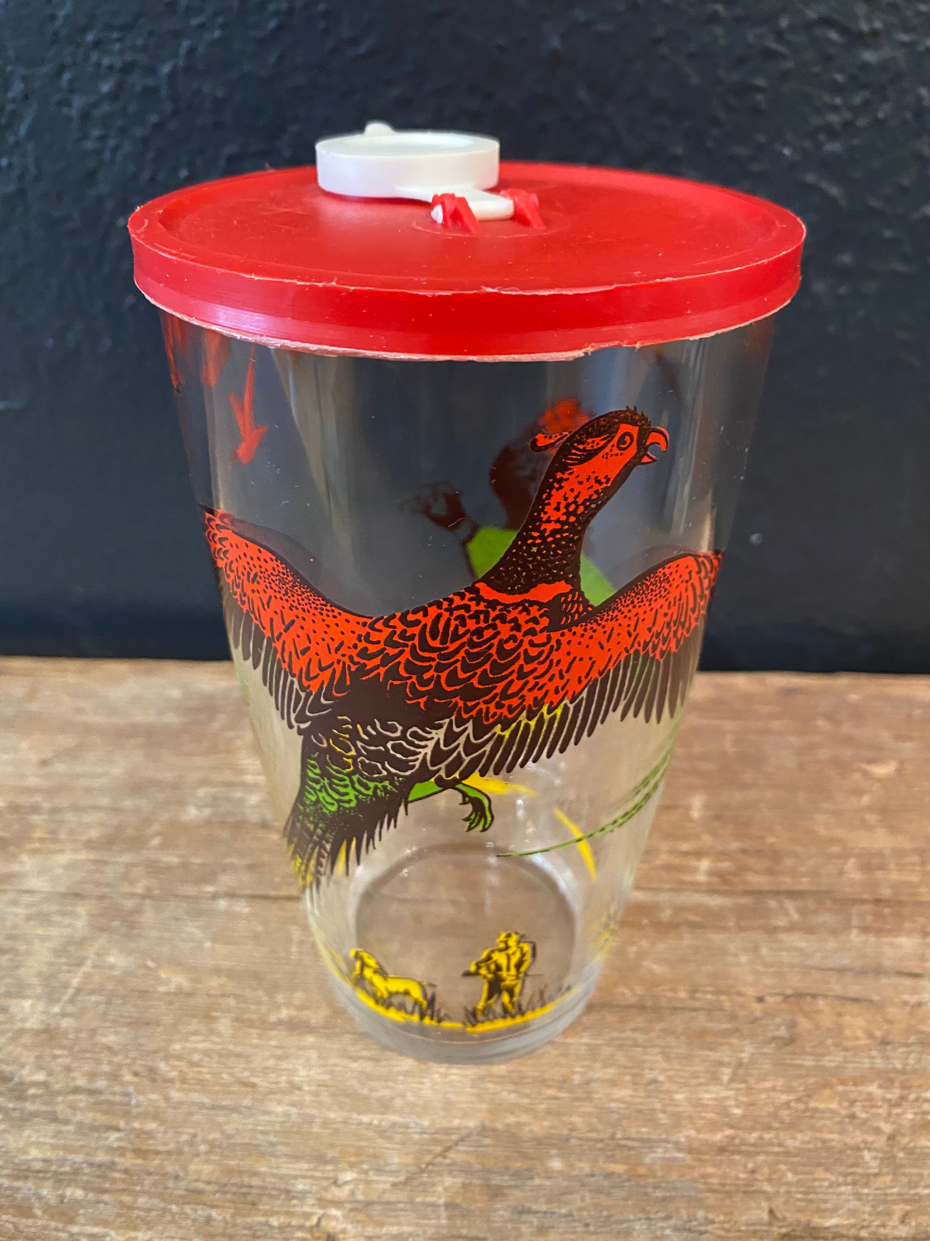 Hazel Atlas Pheasant Cocktail Shaker