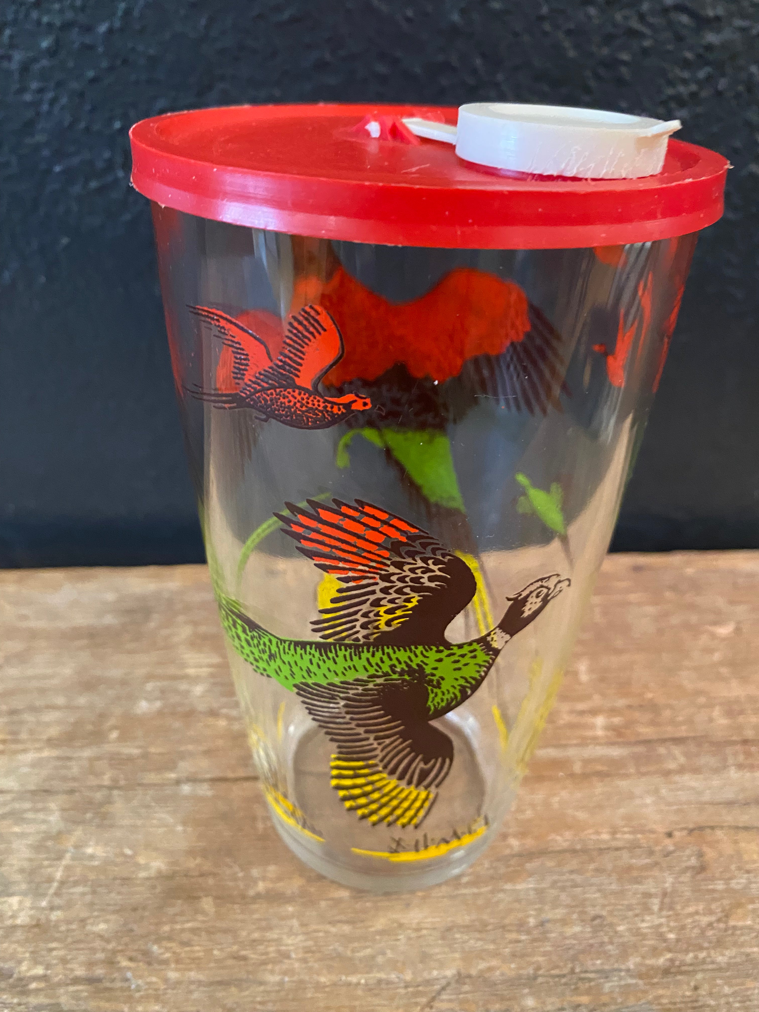 Hazel Atlas Pheasant Cocktail Shaker