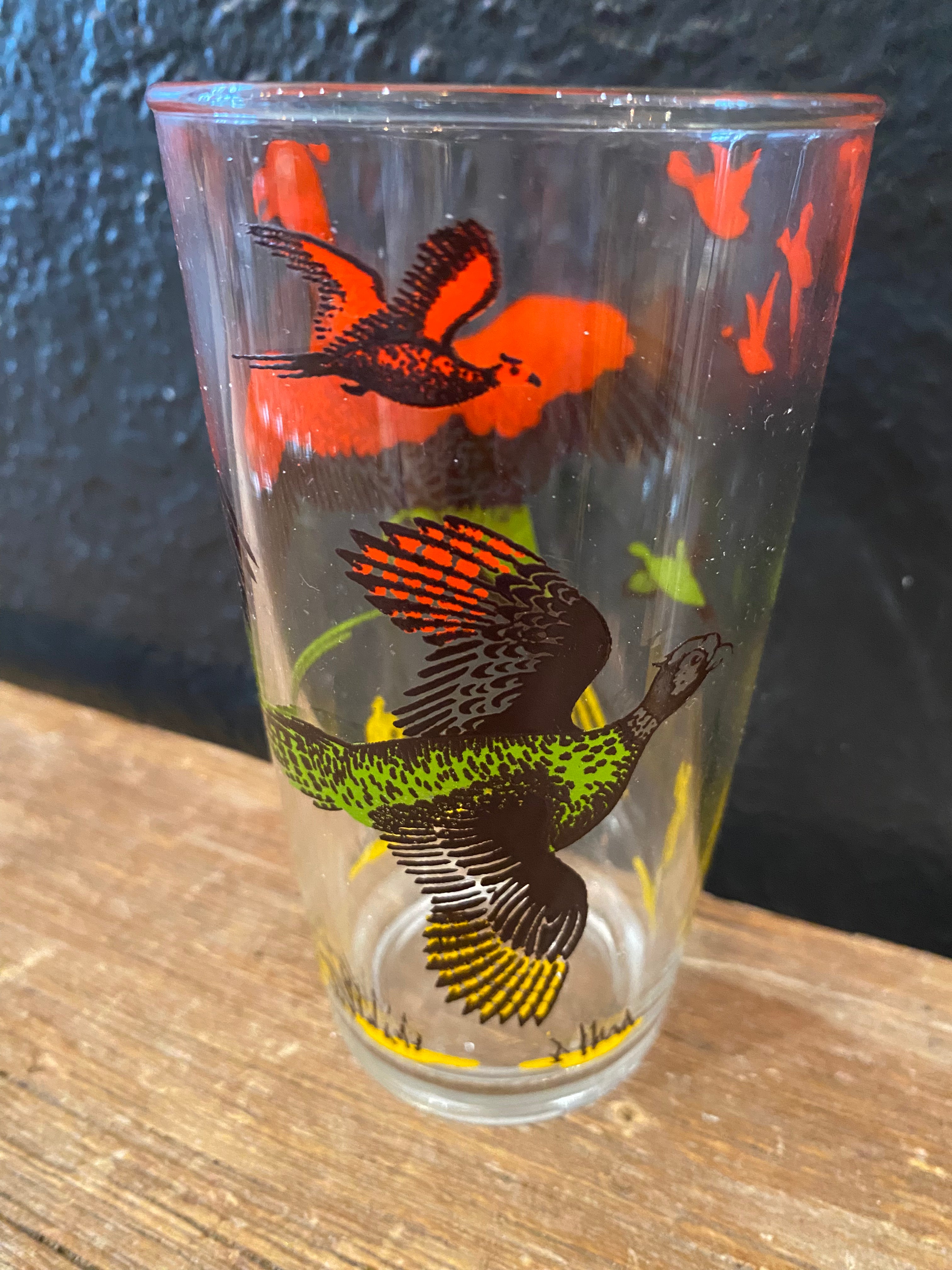 Pheasant Highball Glasses | Set Of Four