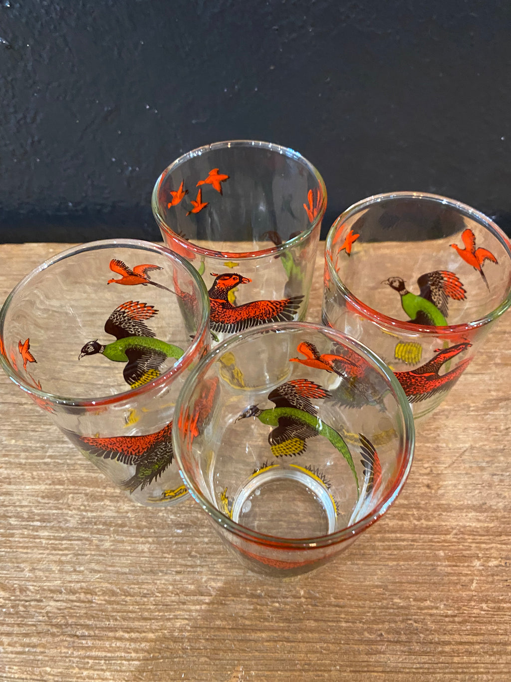 Pheasant Highball Glasses | Set Of Four