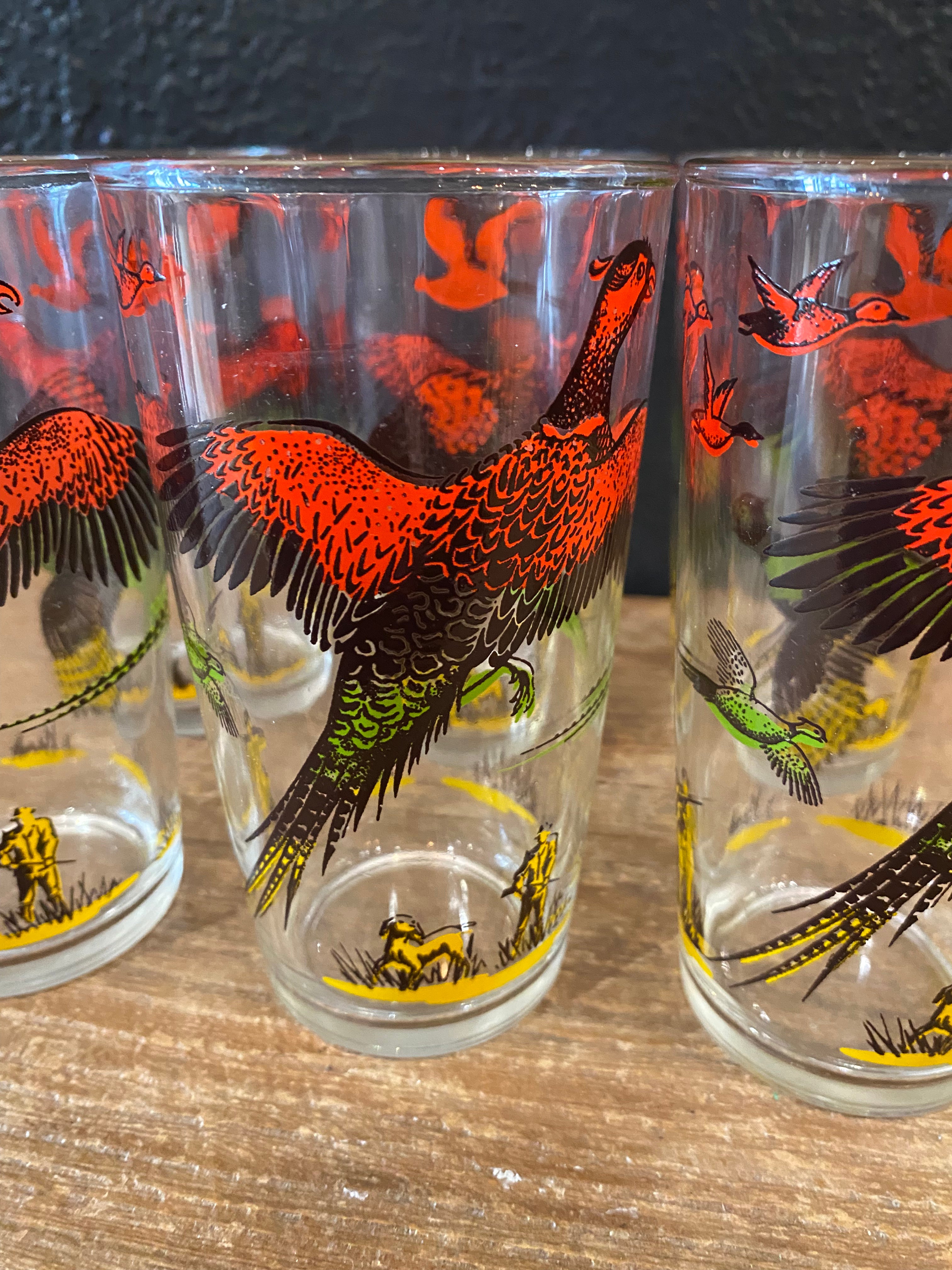 Pheasant Highball Glasses | Set Of Six