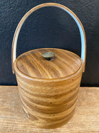 Faux Wood Ice Bucket