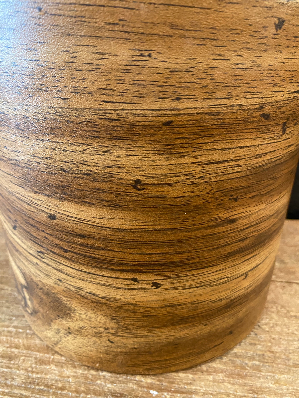 Faux Wood Ice Bucket