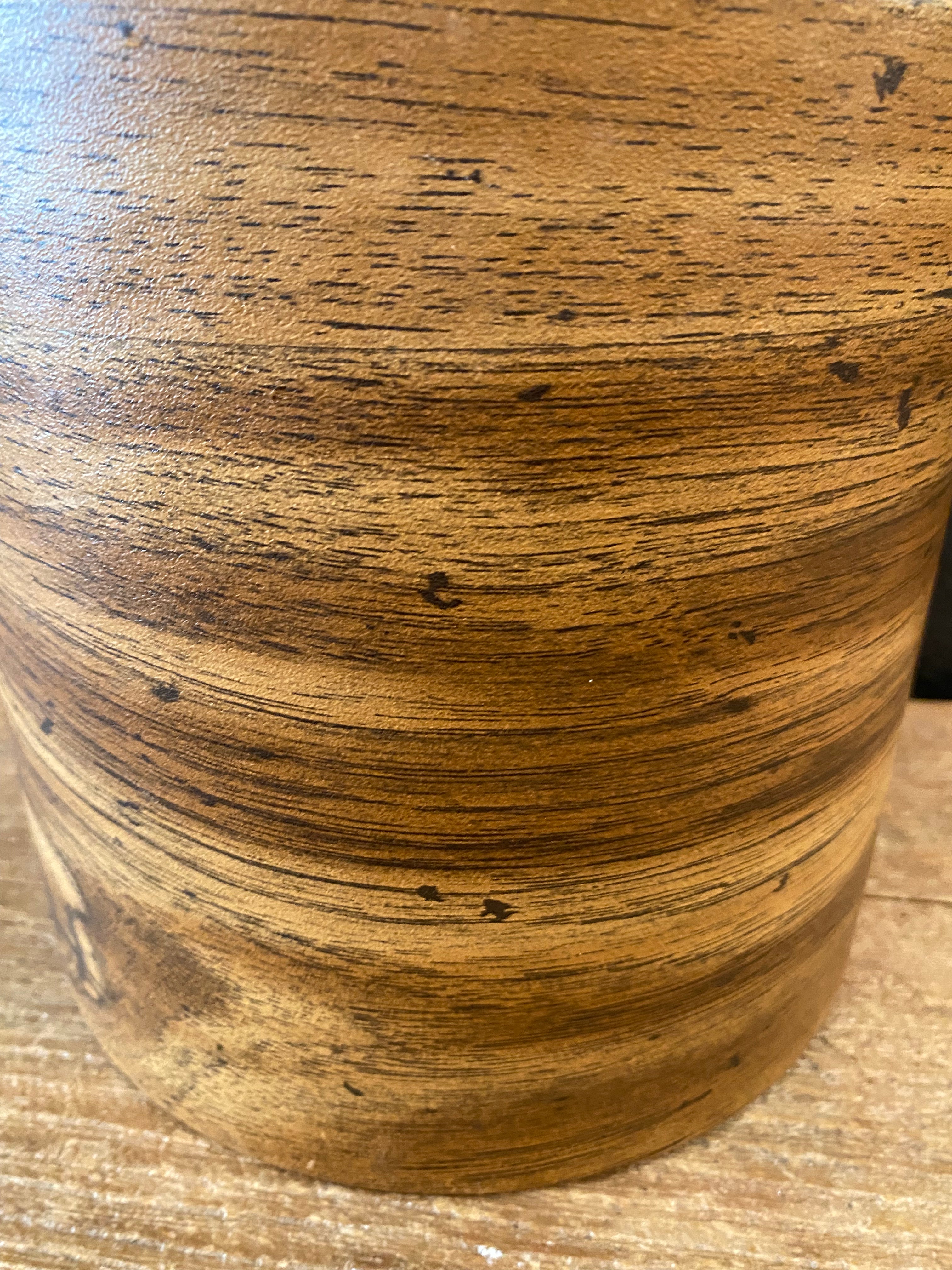 Faux Wood Ice Bucket