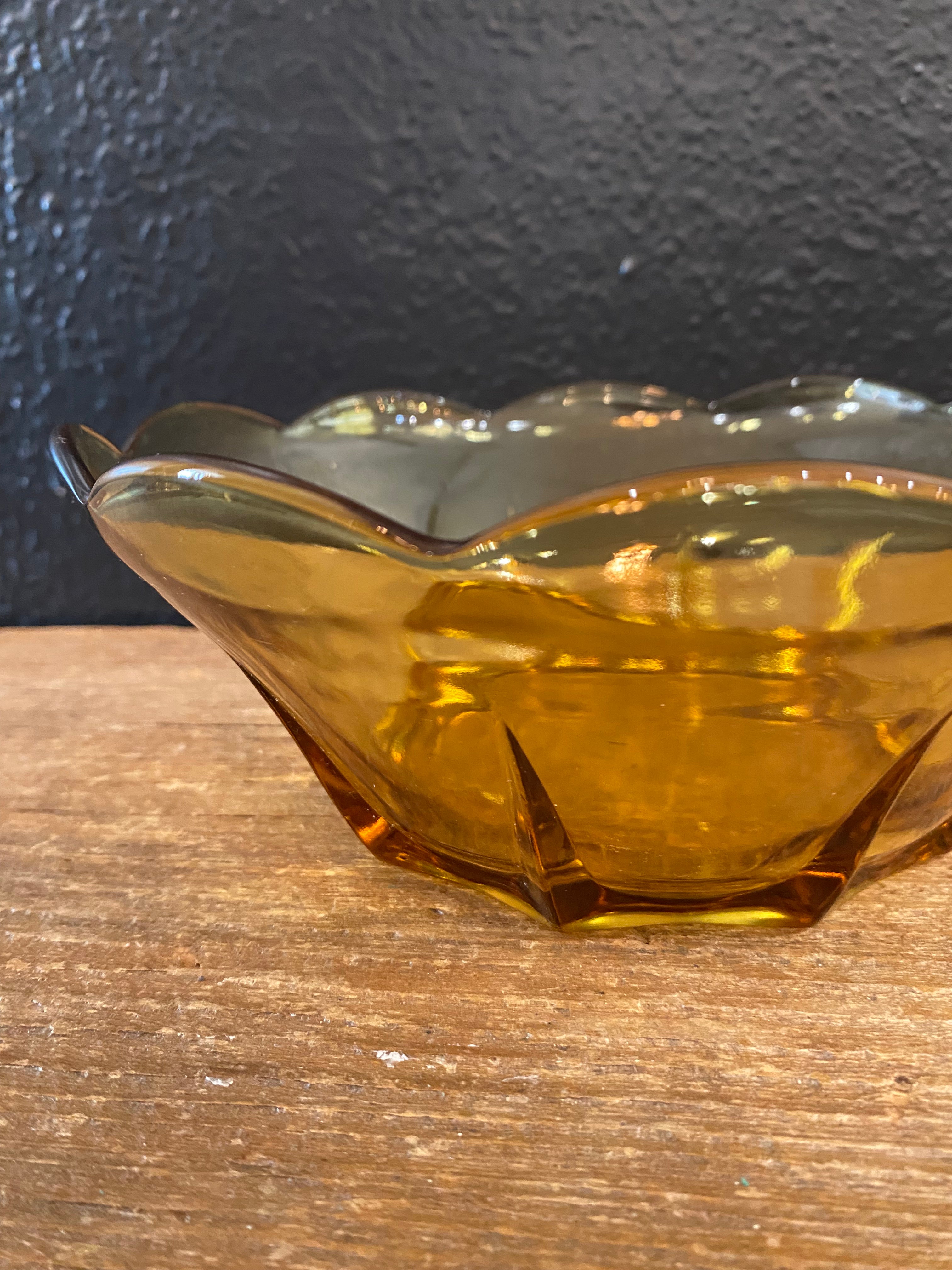 Amber Serving Bowl