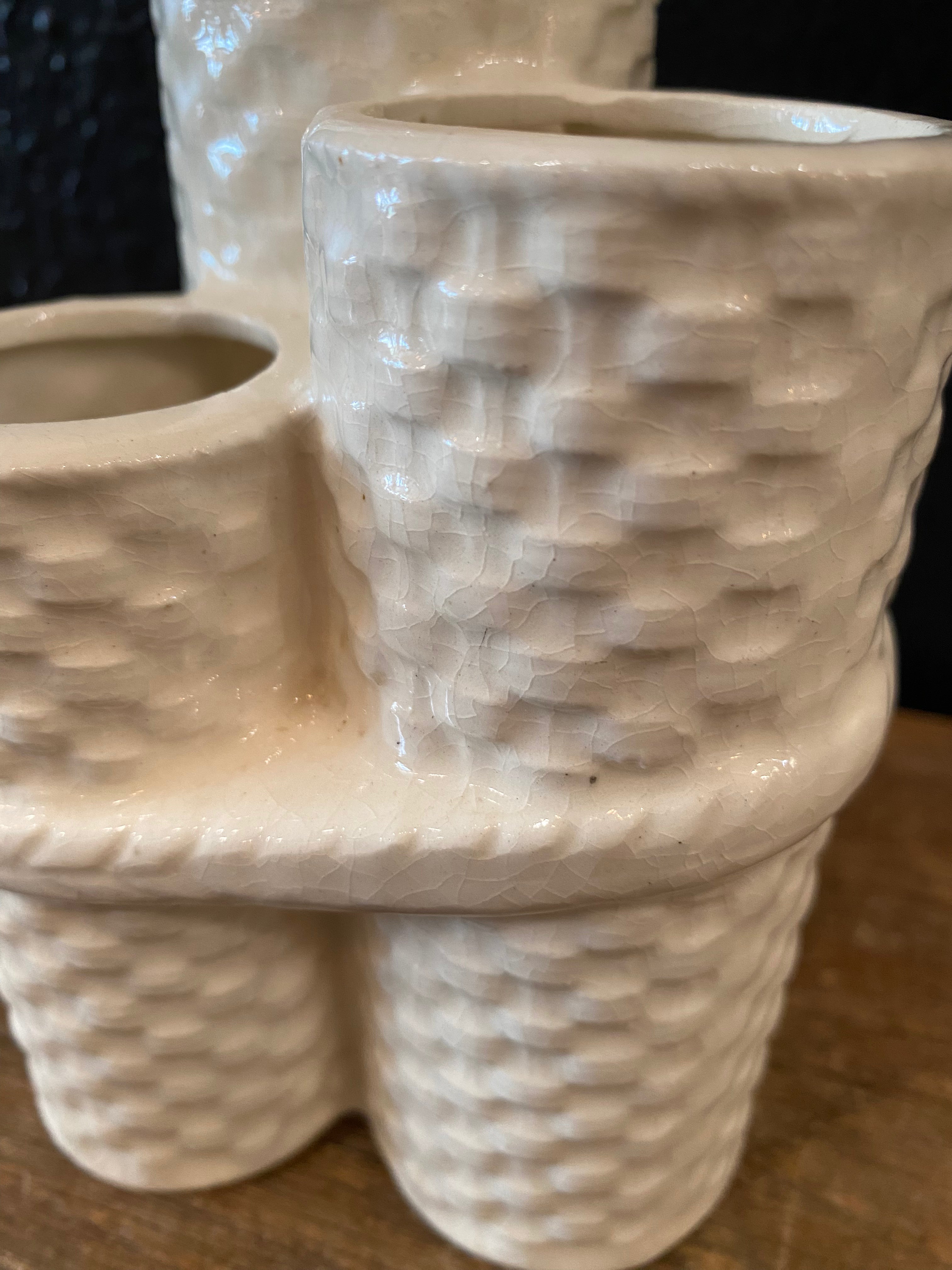 Vintage Vase - Basket Weave
