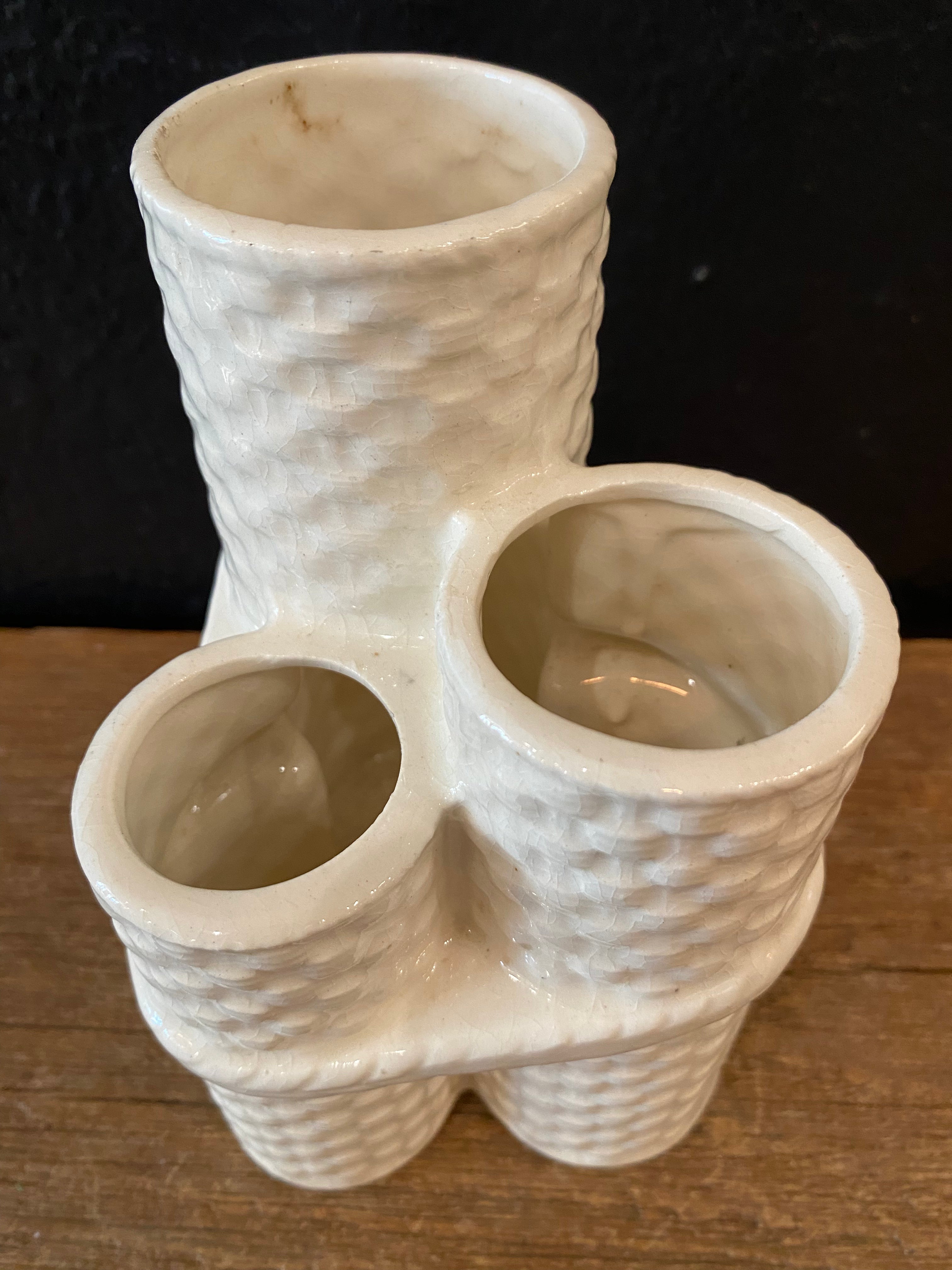 Vintage Vase - Basket Weave