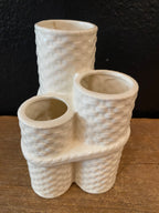Vintage Vase - Basket Weave