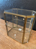 Brass & Glass Display Case