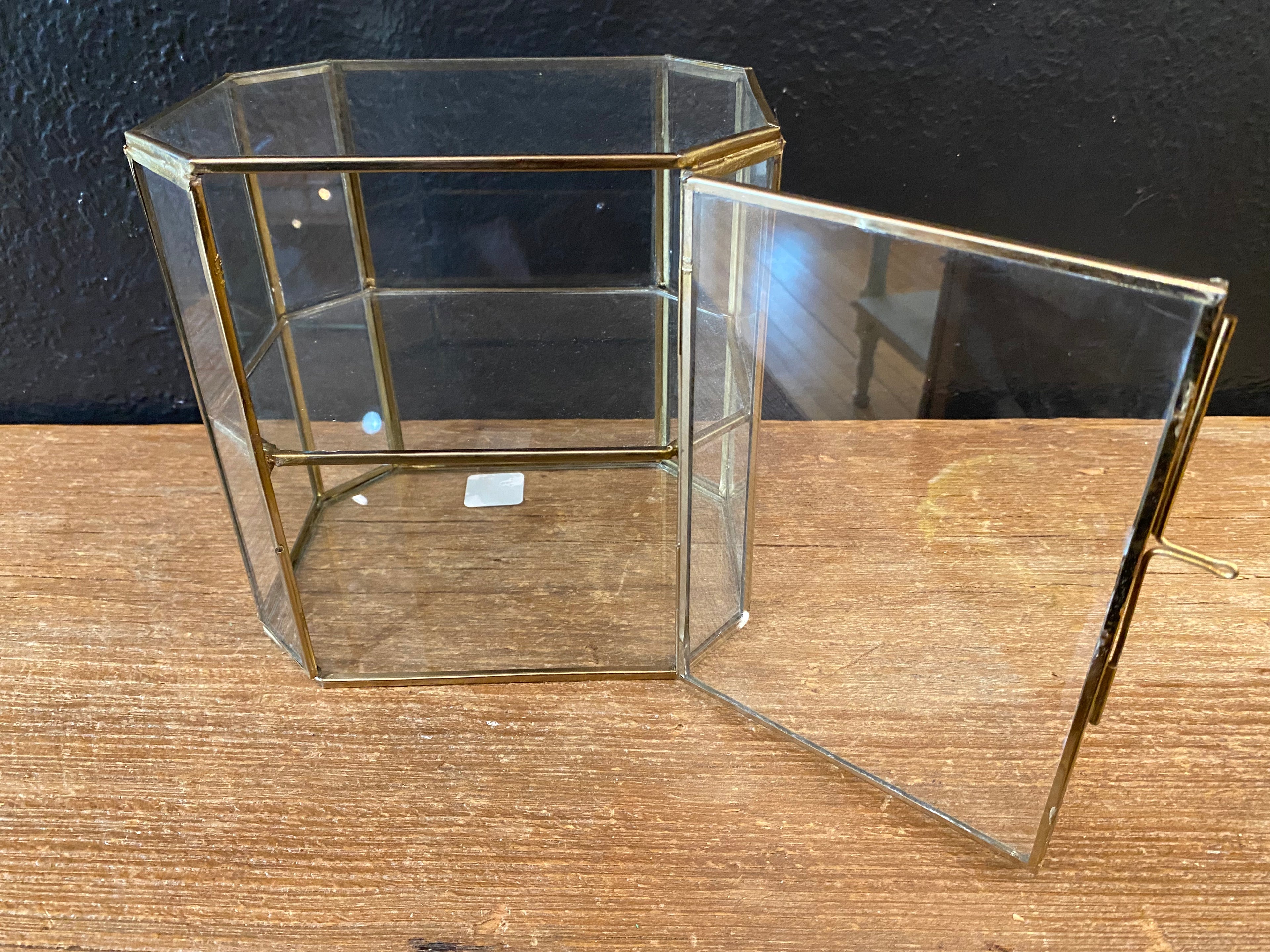 Brass & Glass Display Case