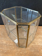 Brass & Glass Display Case