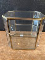Brass & Glass Display Case