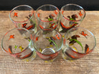 Vintage Pheasant Juice Glasses