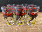 Vintage Pheasant Juice Glasses