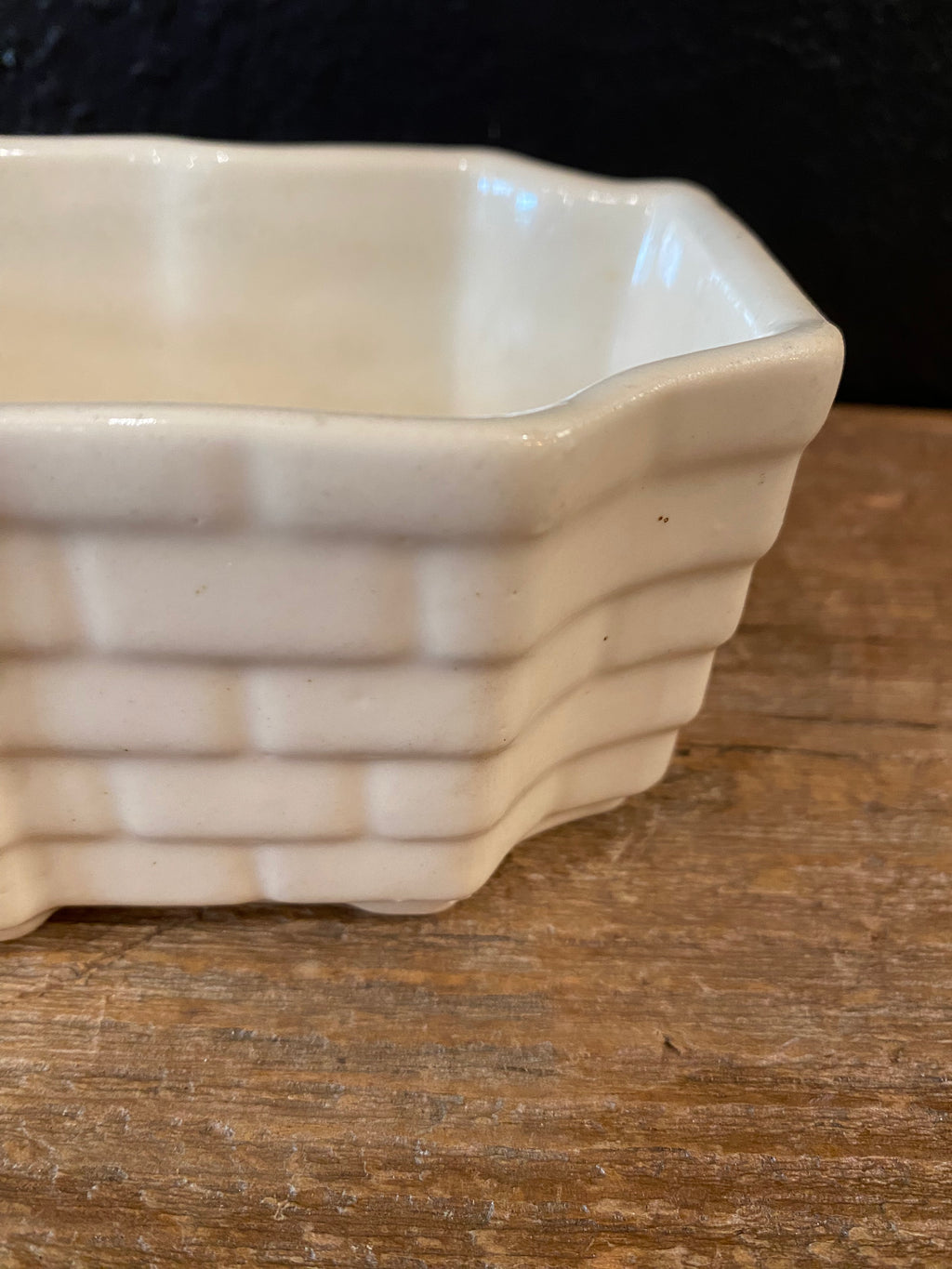 Creamy White Vintage Planter