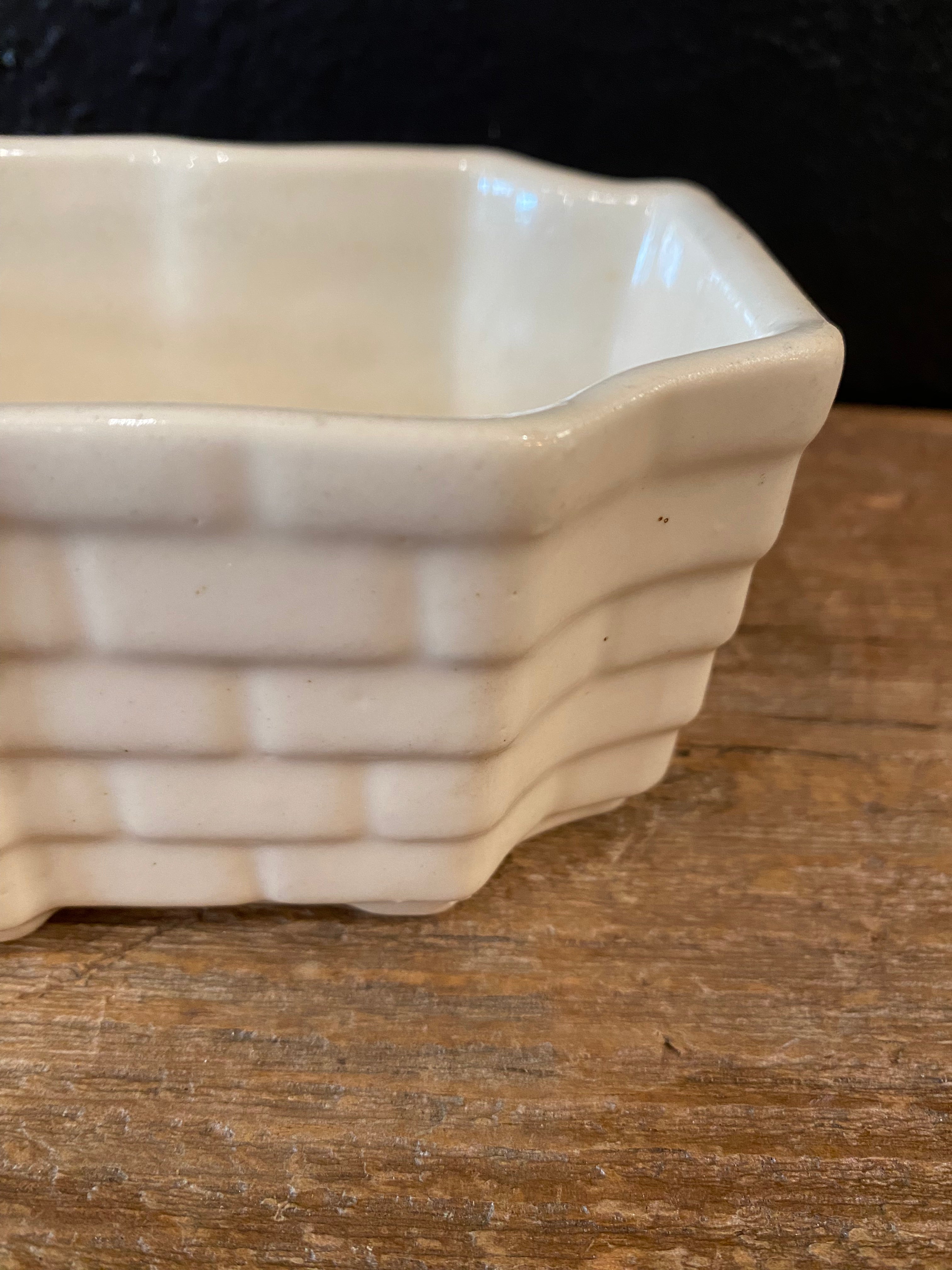 Creamy White Vintage Planter