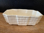 Creamy White Vintage Planter