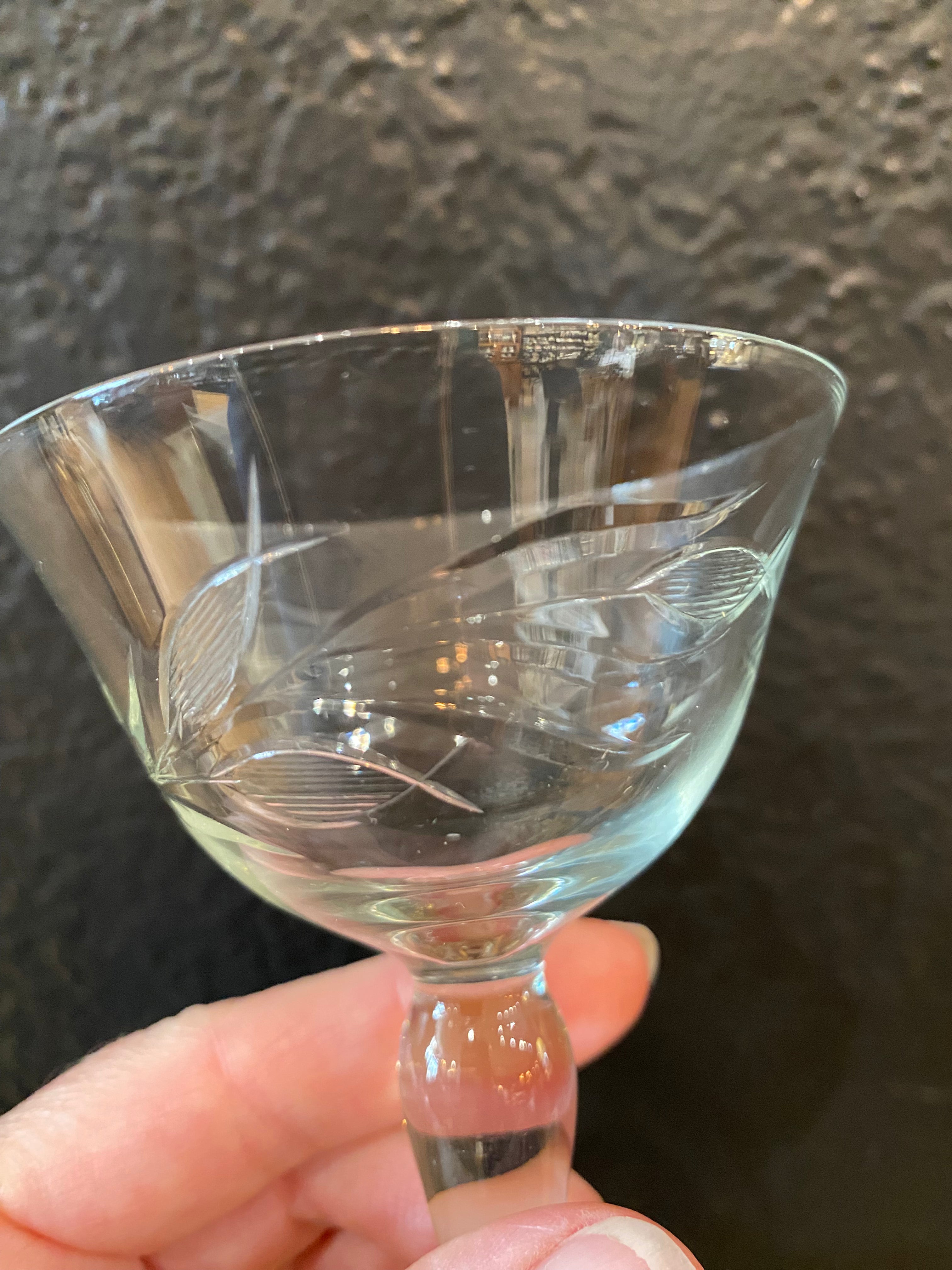 Vintage Cordial Glasses | Set Of Four