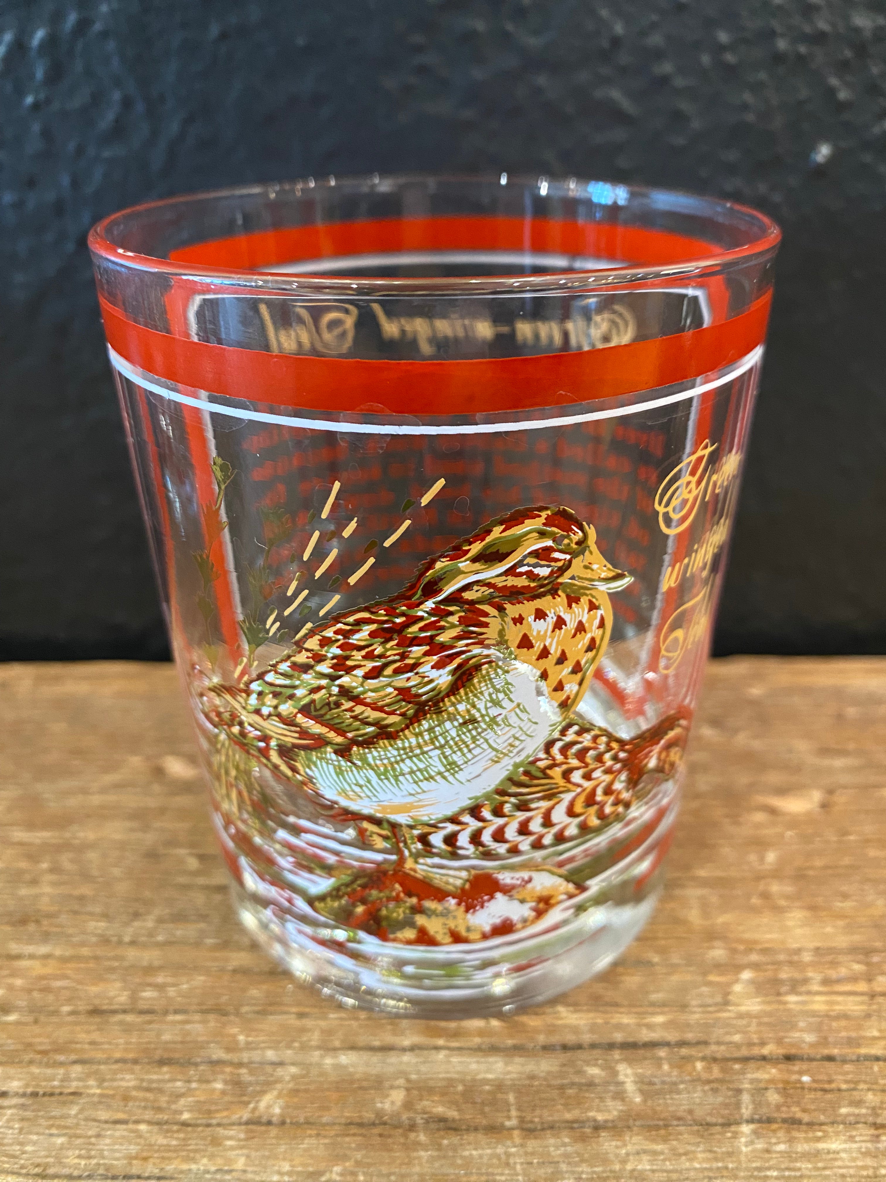 Georges Briard Green-Winged Teal Duck Glasses | Set of 6
