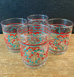 Libbey Abstract Christmas Glasses | Set Of Four
