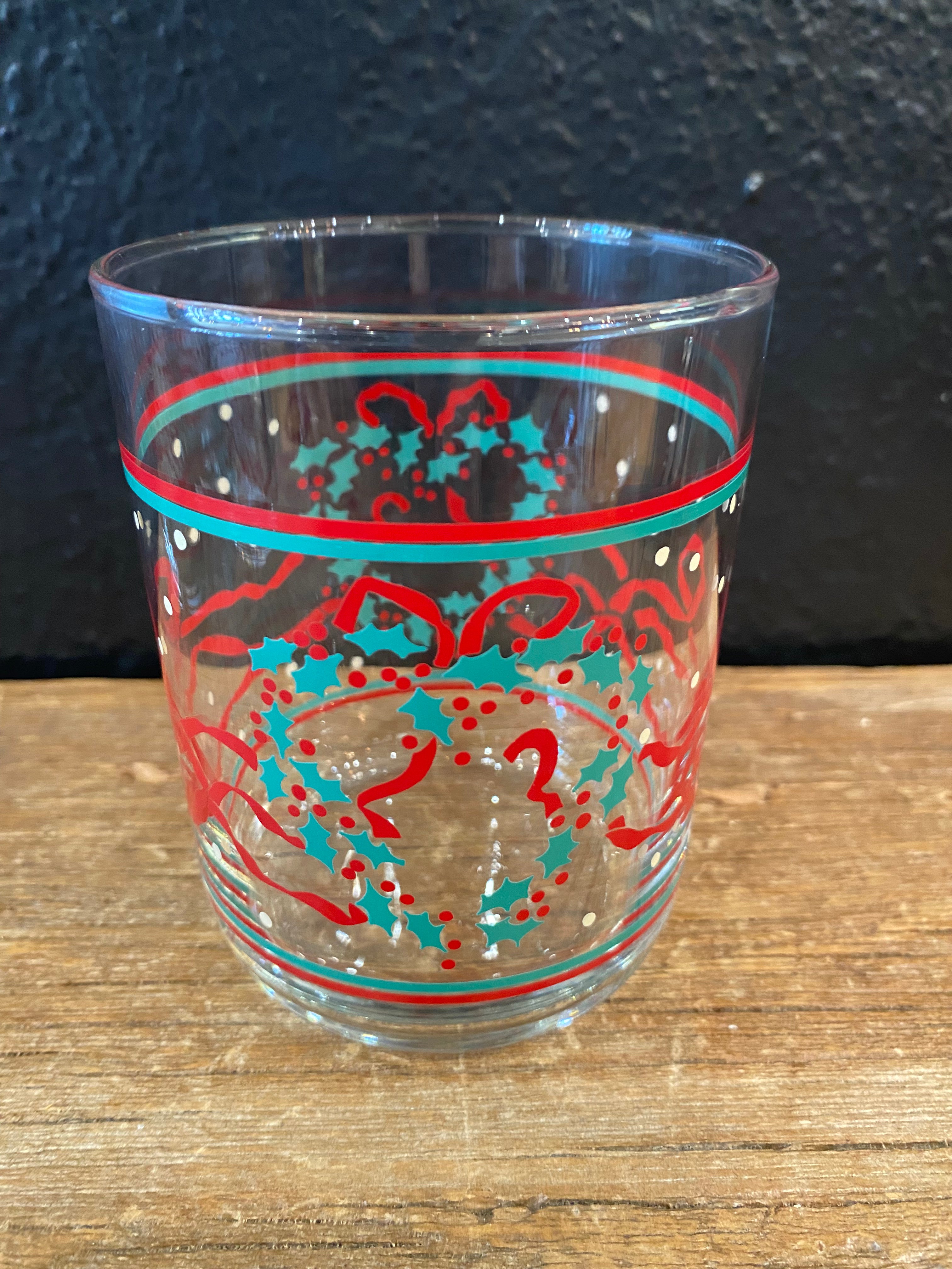 Libbey Abstract Christmas Glasses | Set Of Four