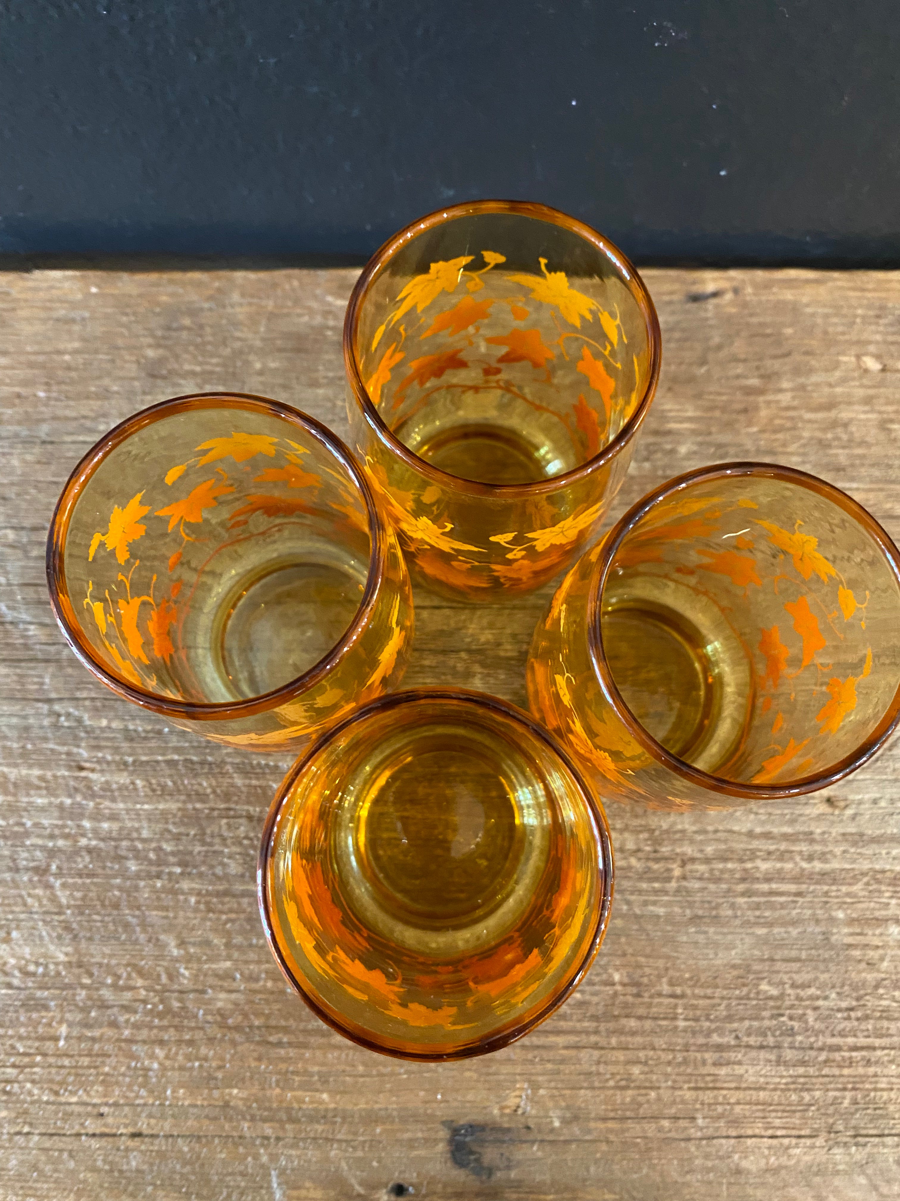 Autumn Leaves Glasses | Set Of Four