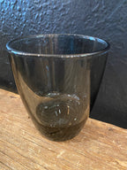 Vintage Smoky Gray Rocks Glasses
