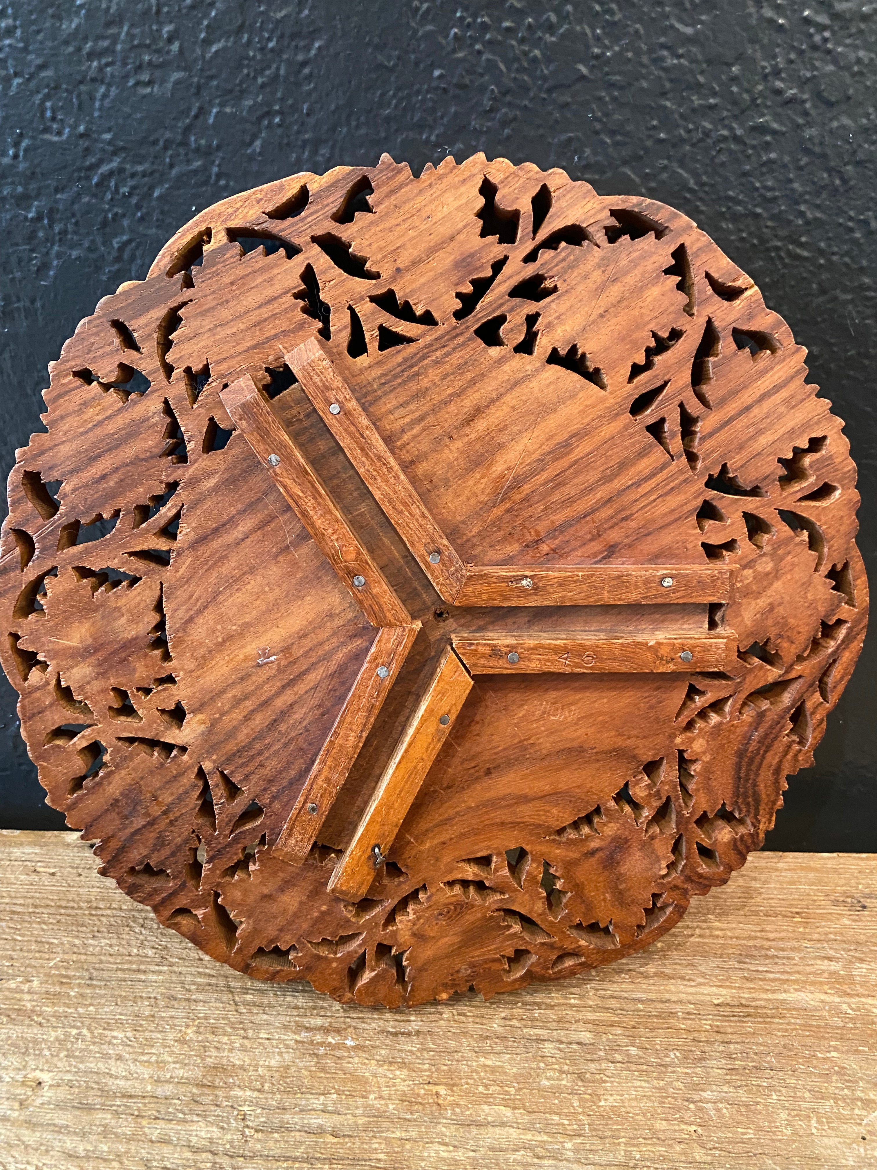 Hand Carved Wood Riser