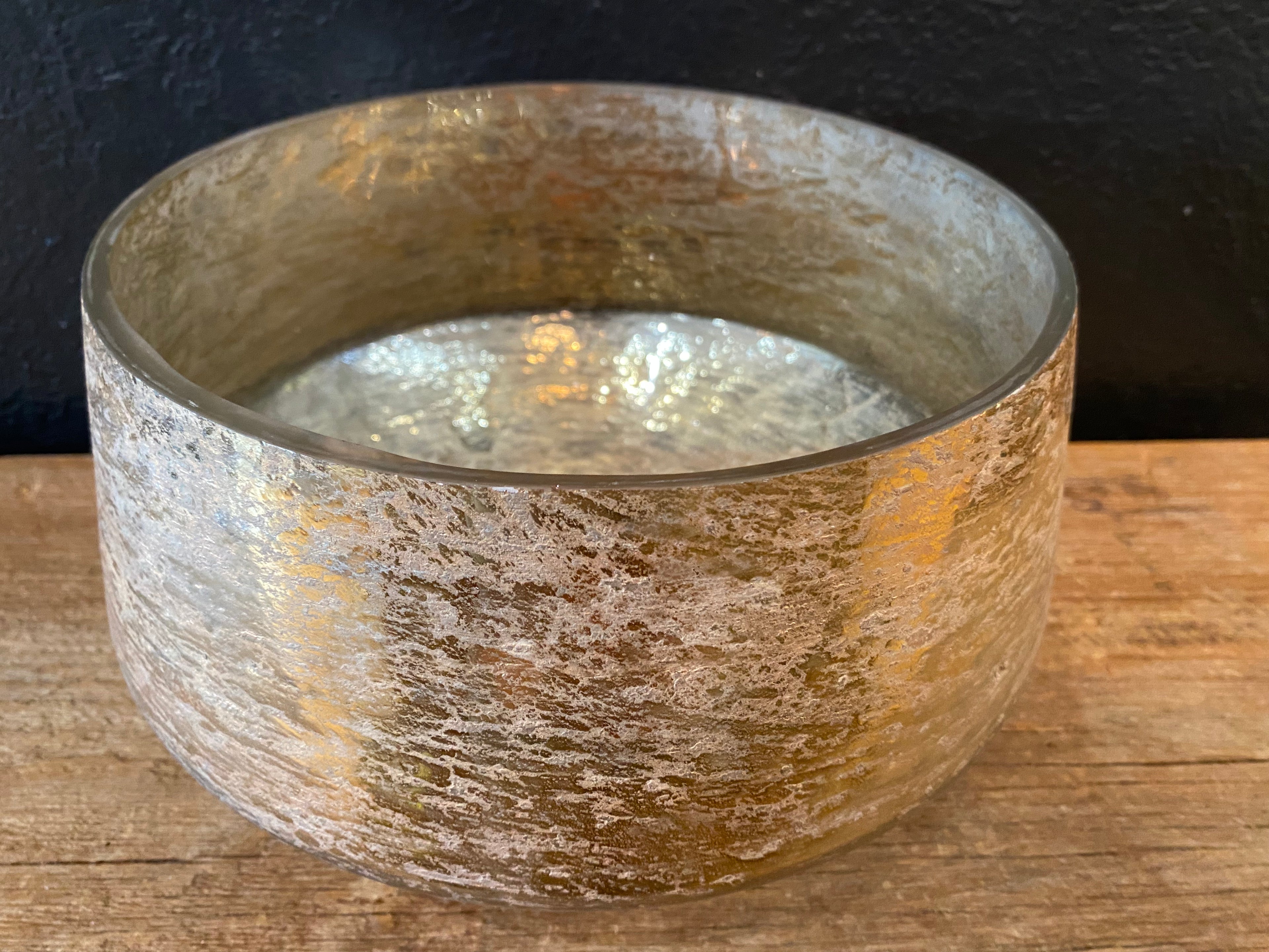 Gold Glass Bowl