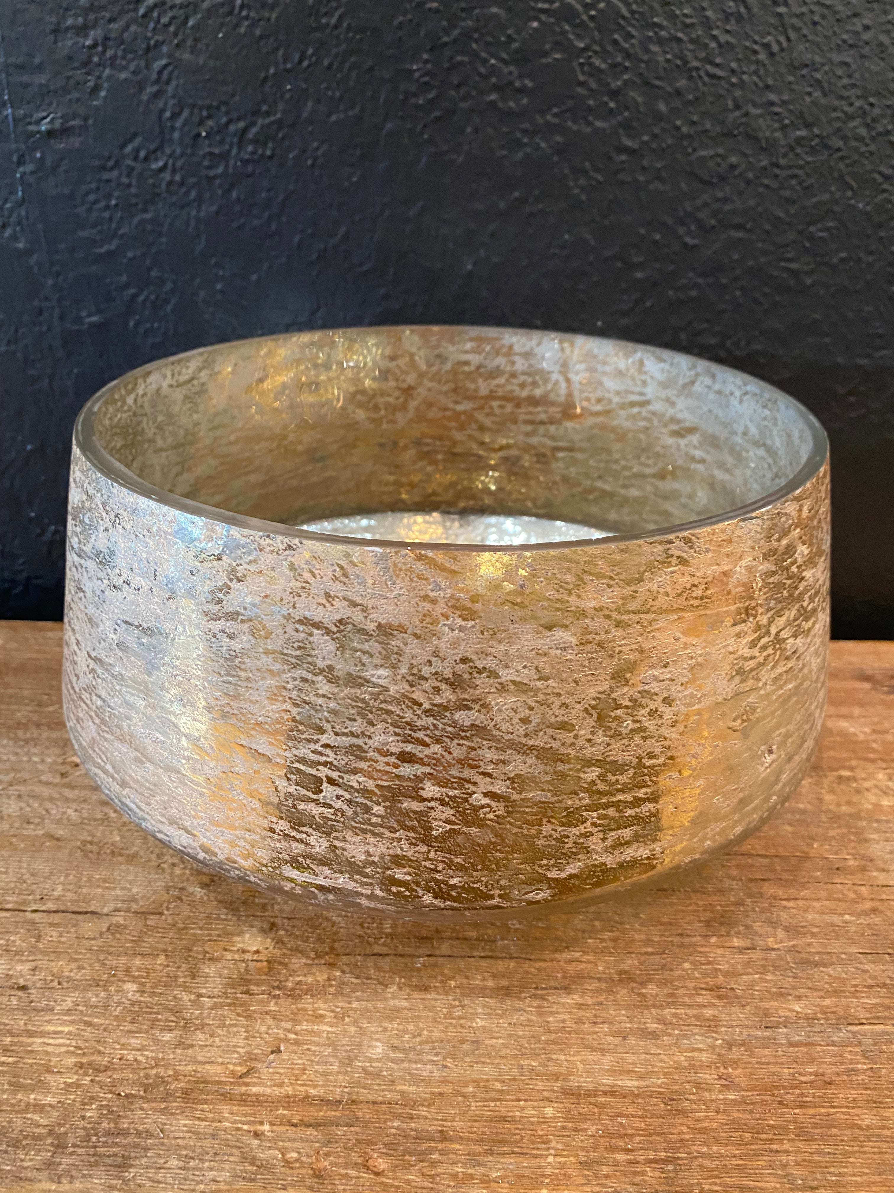 Gold Glass Bowl