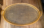 Vintage Rattan Oval Table