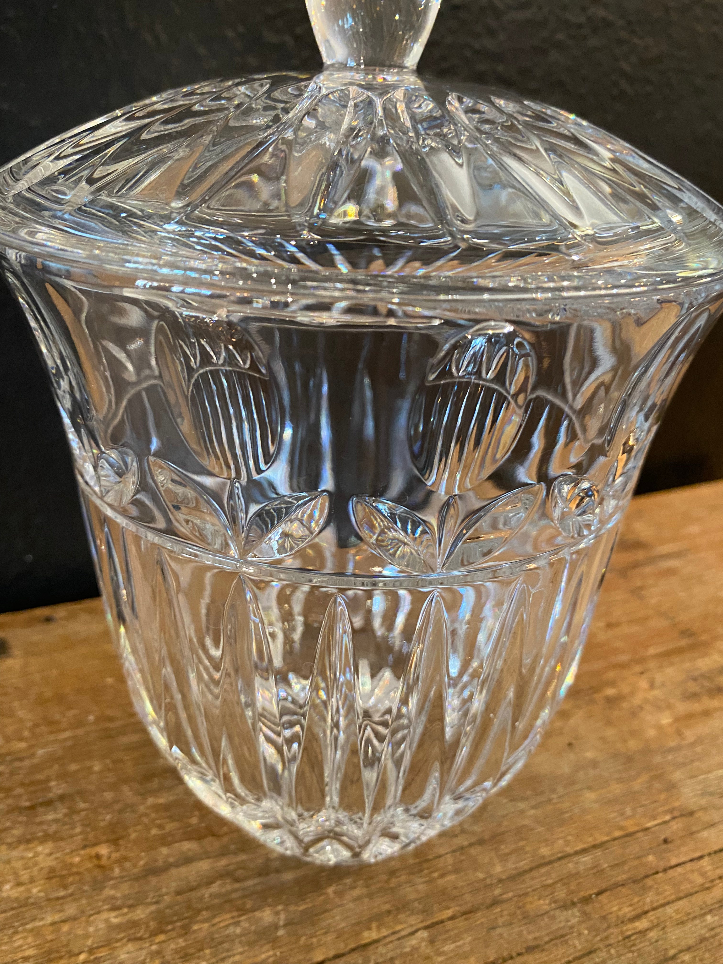Tulip Garden Crystal Biscuit Barrell
