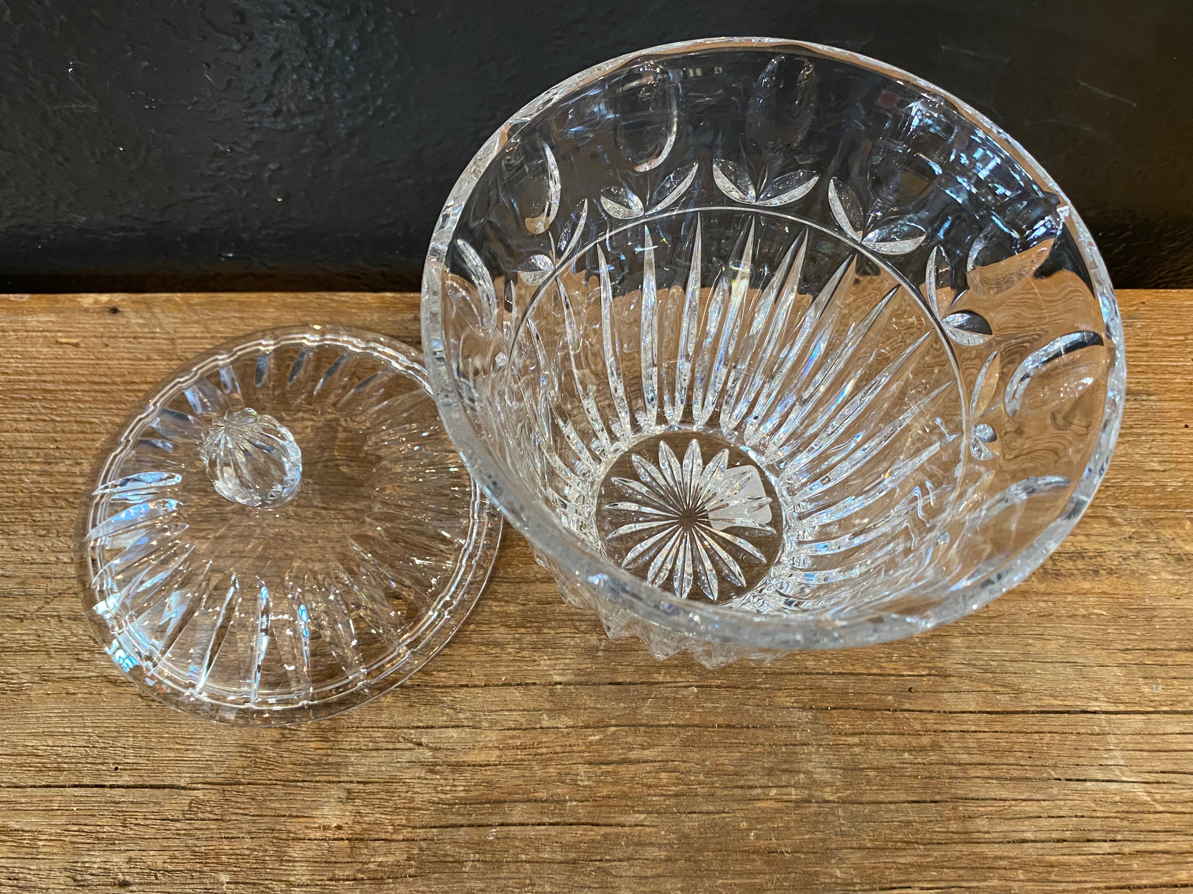 Tulip Garden Crystal Biscuit Barrell