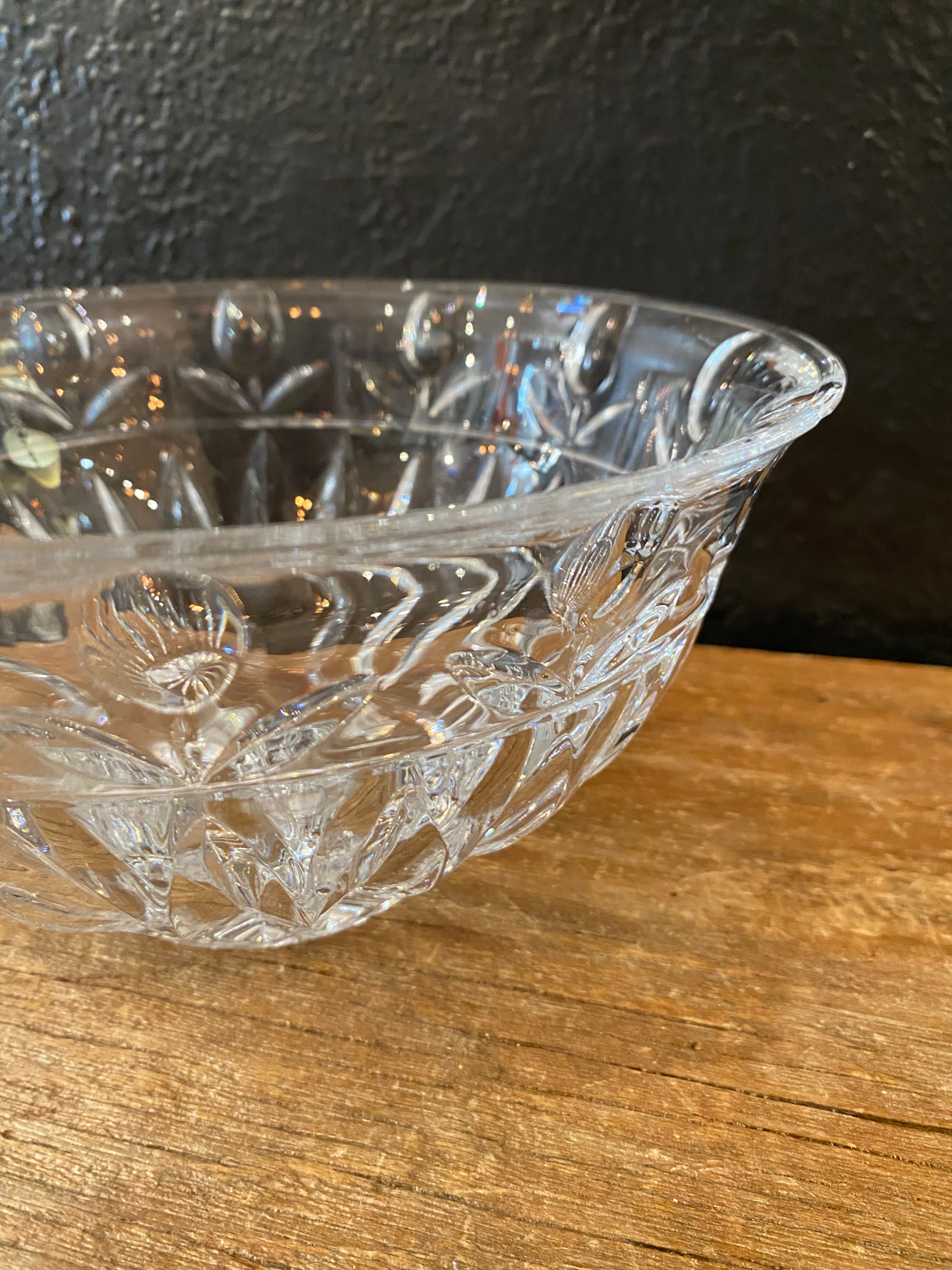 Tulip Garden Crystal Bowl