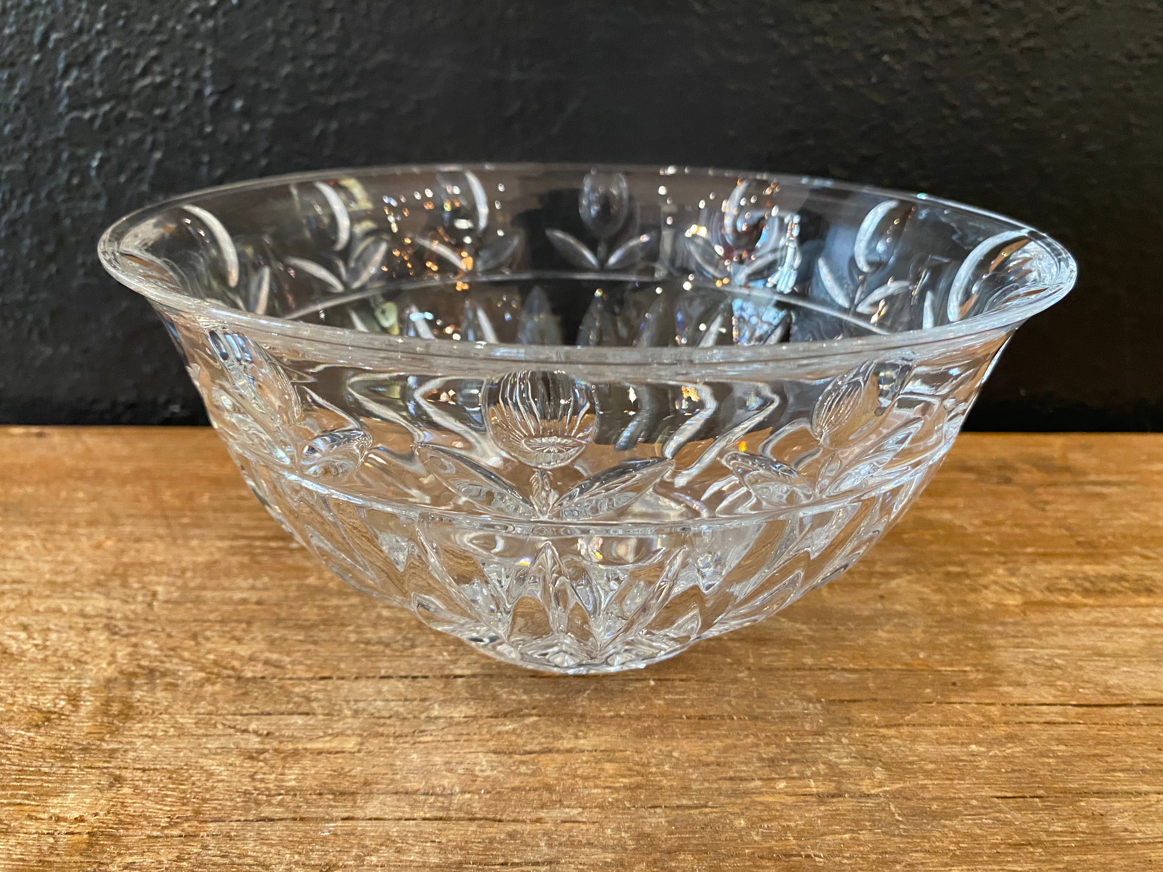 Tulip Garden Crystal Bowl