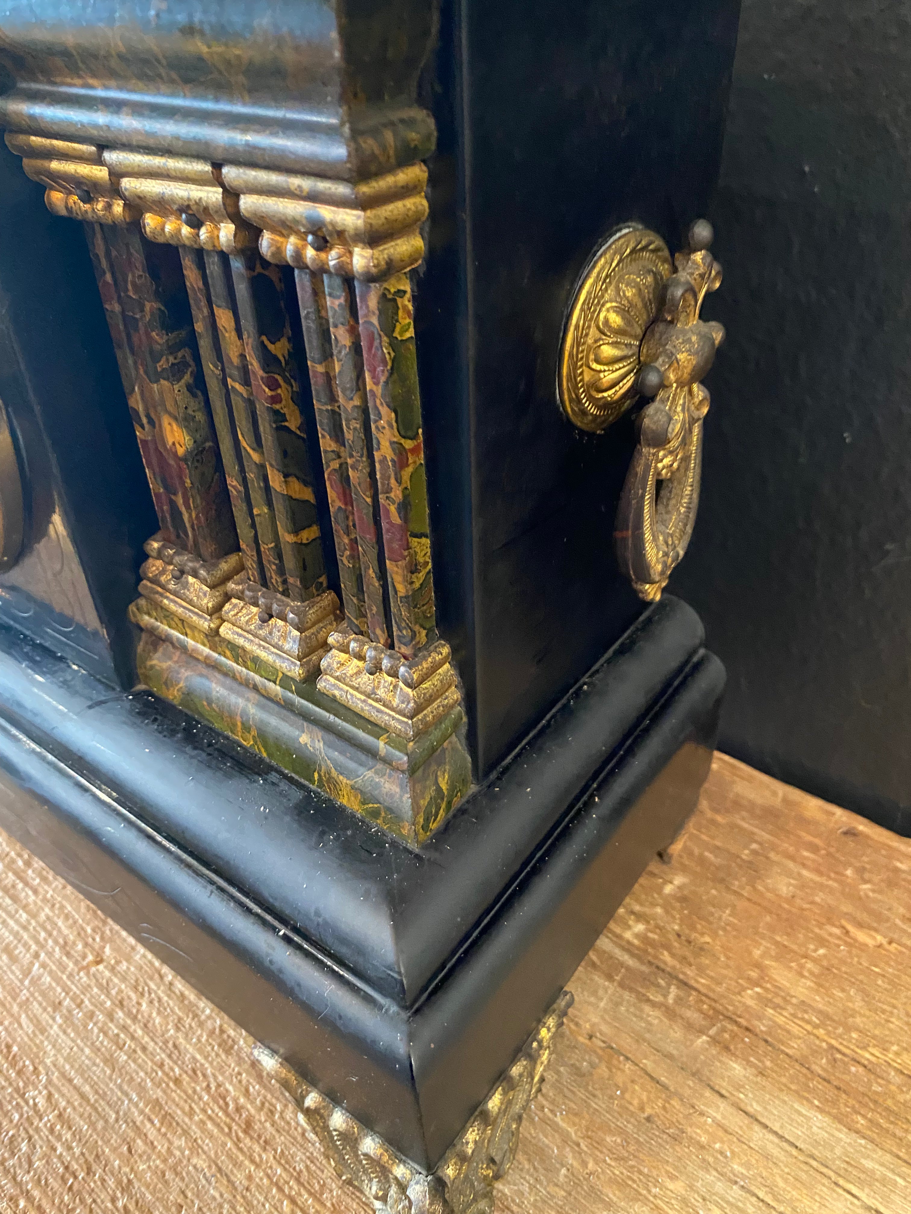 Ornate Wooden Mantle Clock