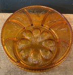 Amber Indiana Glass Egg/Serving Platter