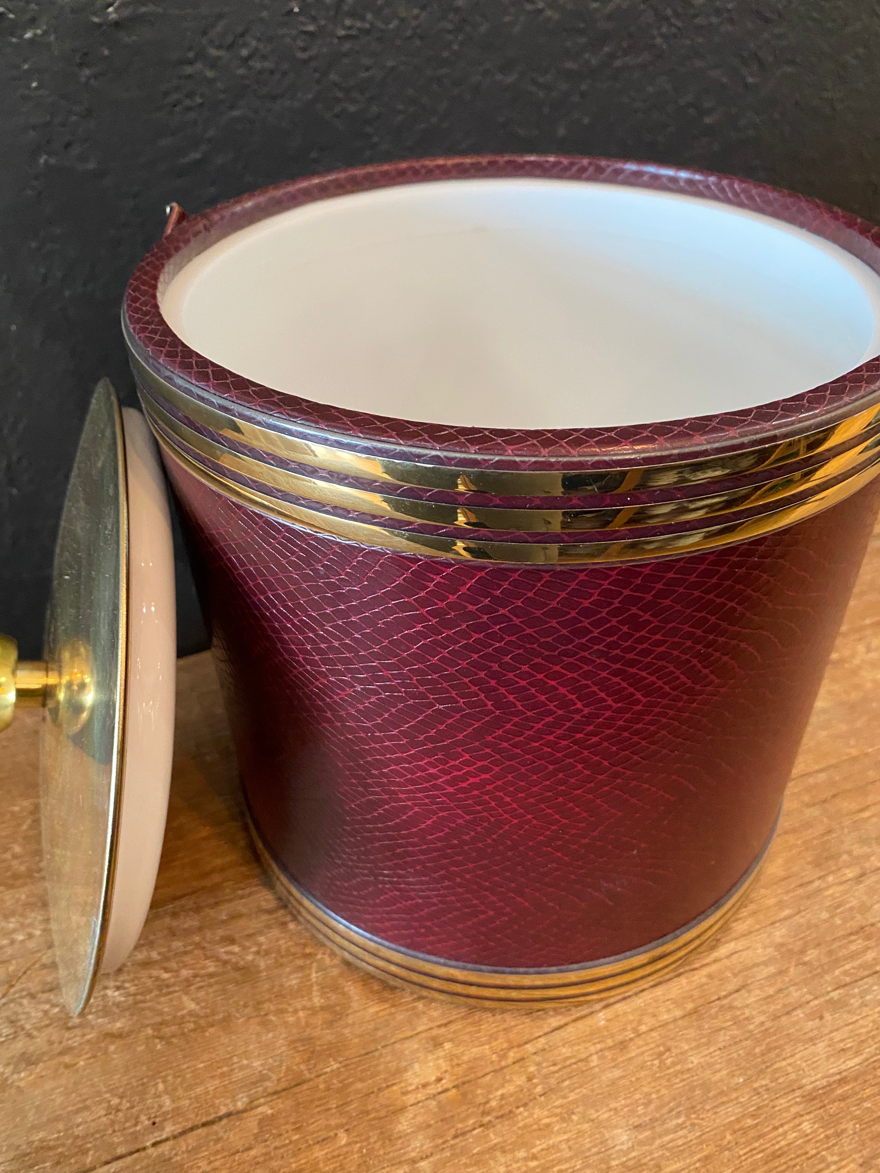 Burgundy Ice Bucket