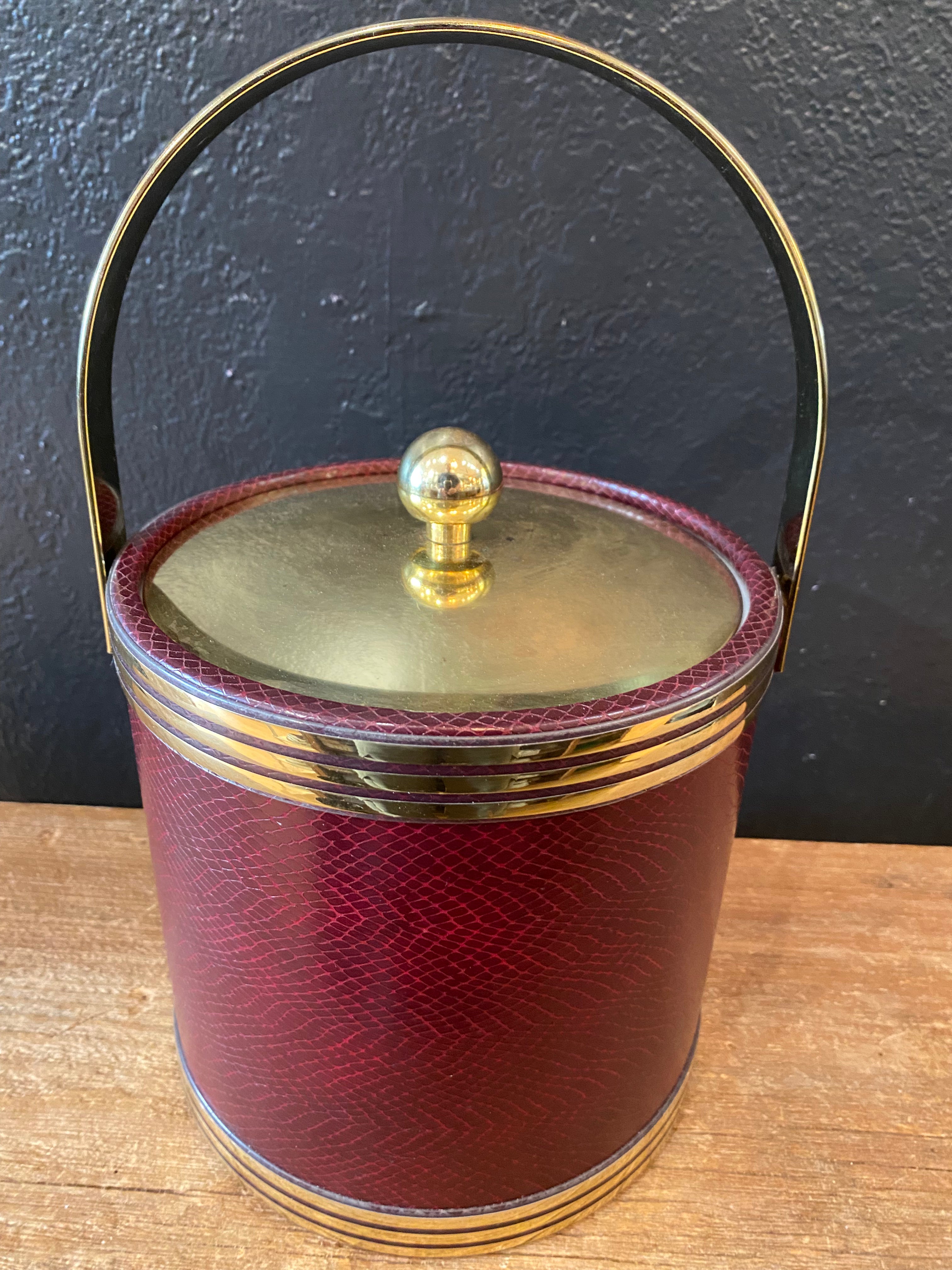 Burgundy Ice Bucket