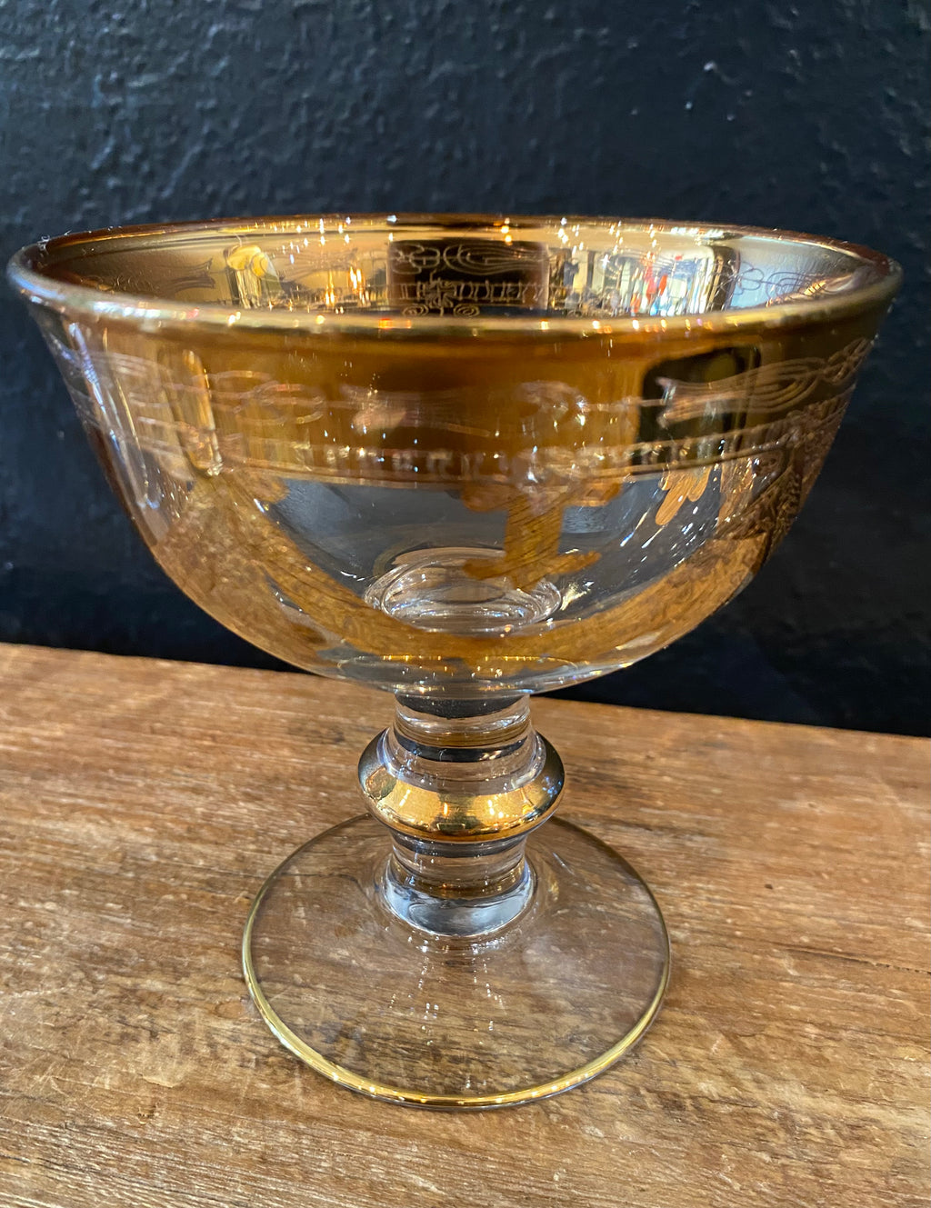 Vintage Vetri Artistici 24k Gold Fruit Bowls | Set of 4