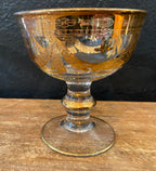 Vintage Vetri Artistici 24k Gold Fruit Bowls | Set of 4