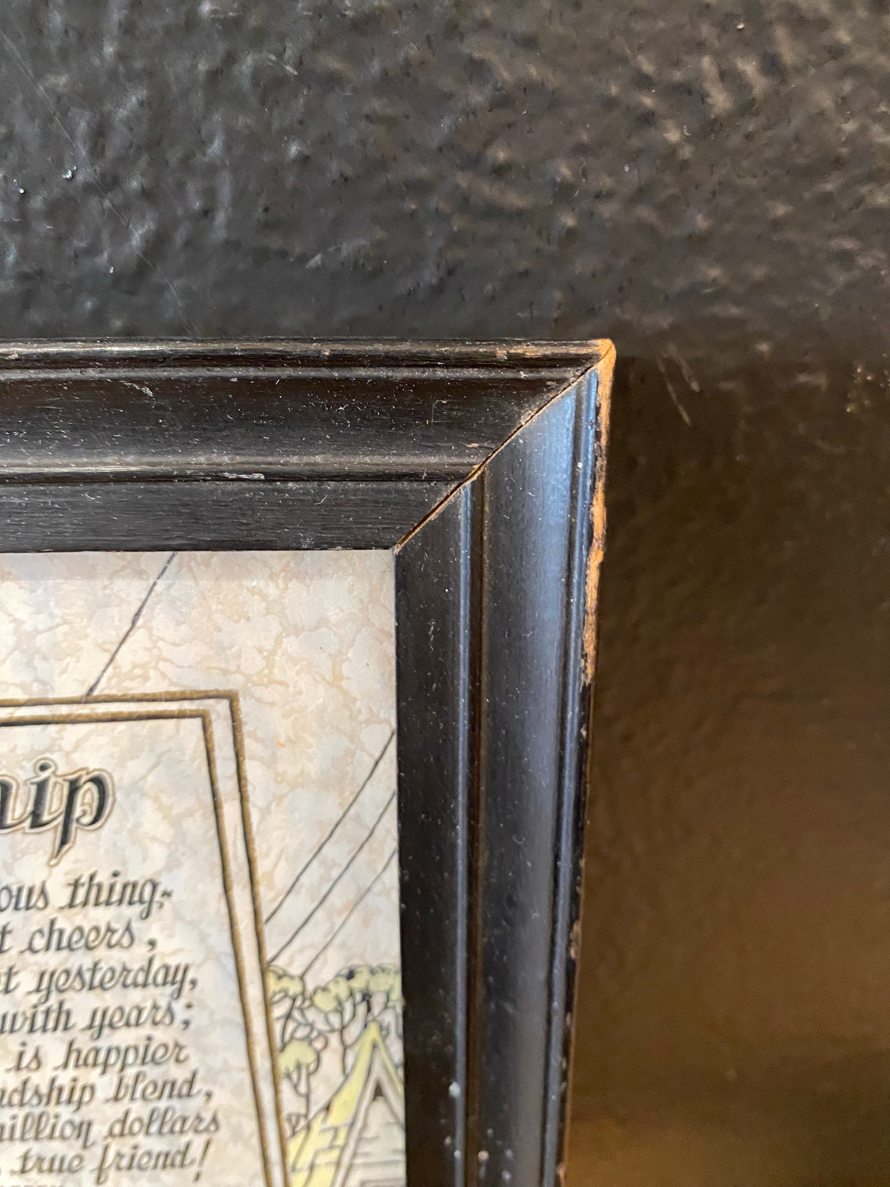 Framed Friendship Poem