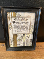 Framed Friendship Poem