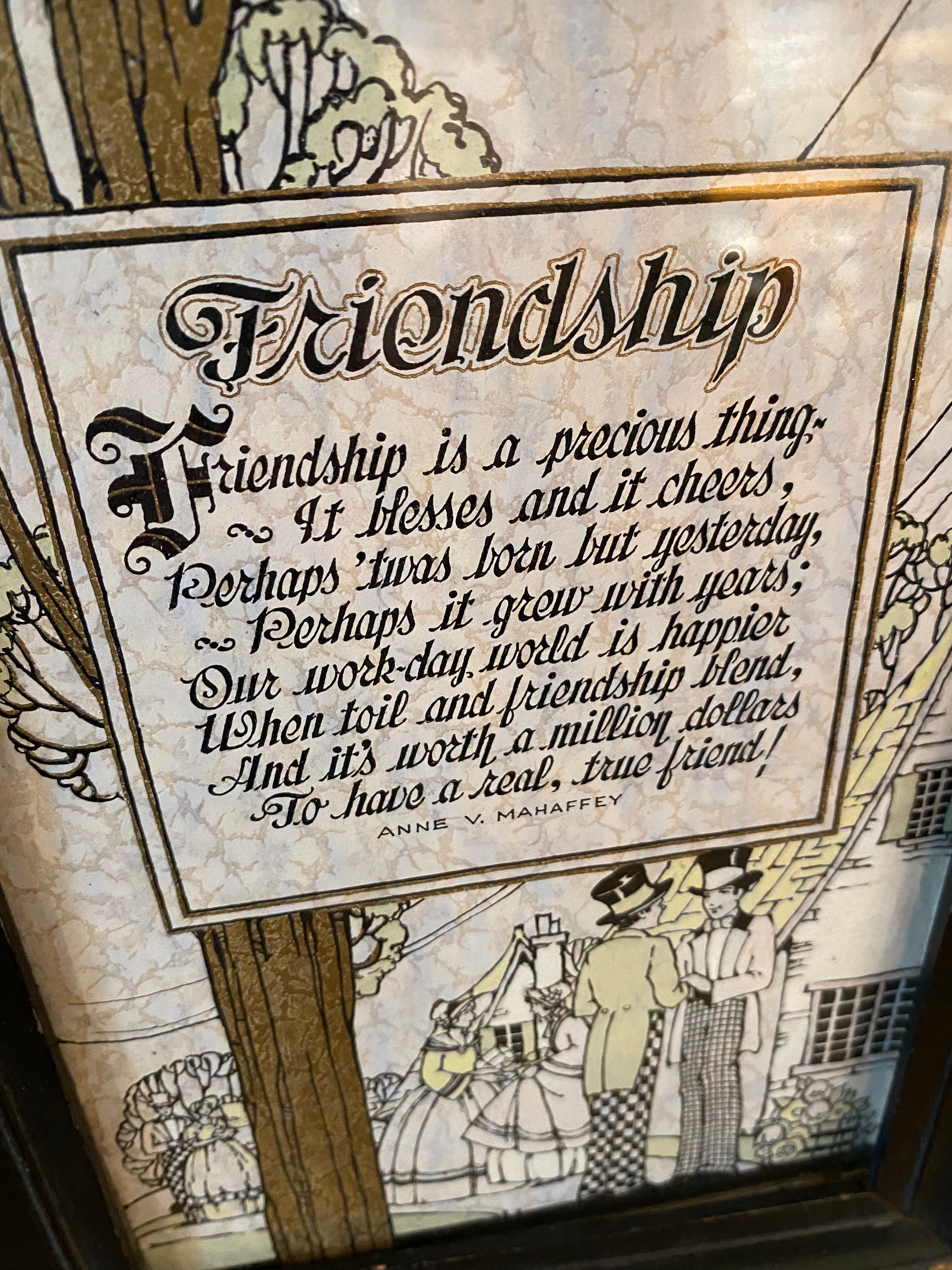 Framed Friendship Poem