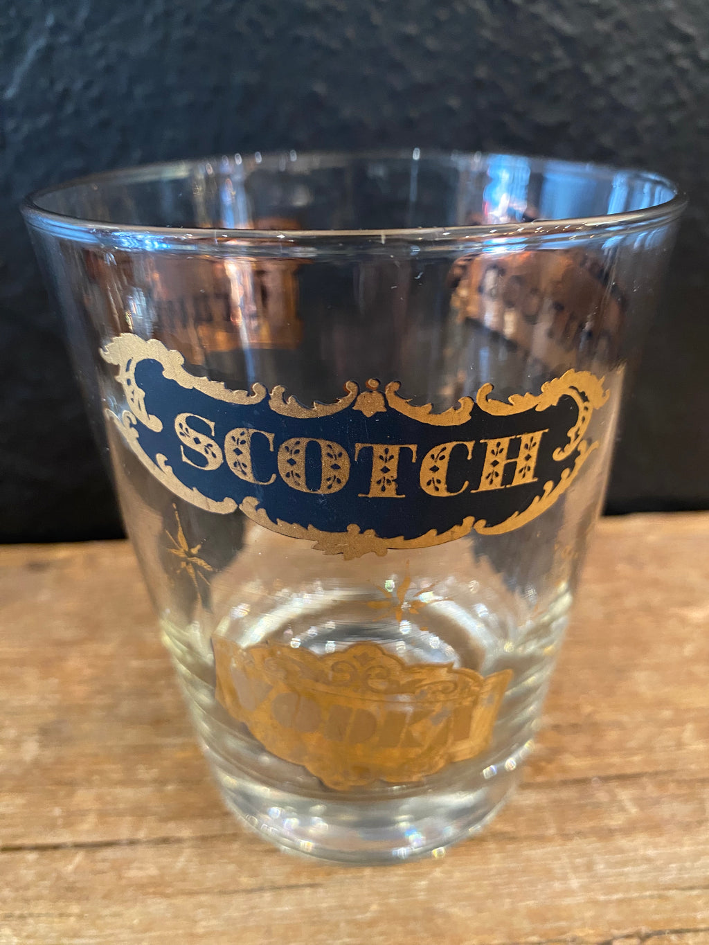MCM Black & Gold Happy Hour Glasses | Set of 4