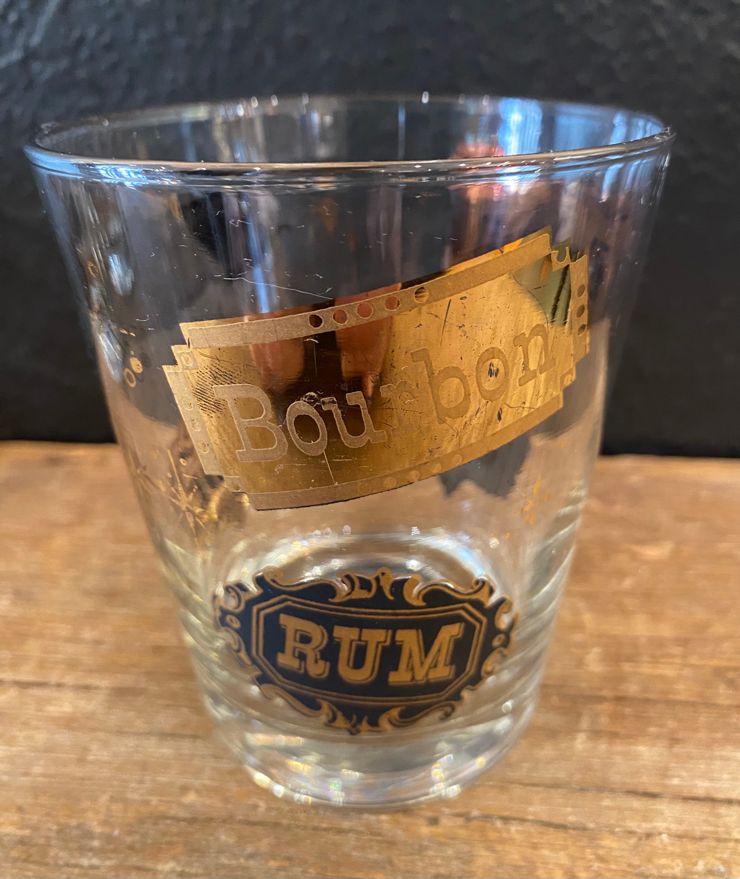 MCM Black & Gold Happy Hour Glasses | Set of 4