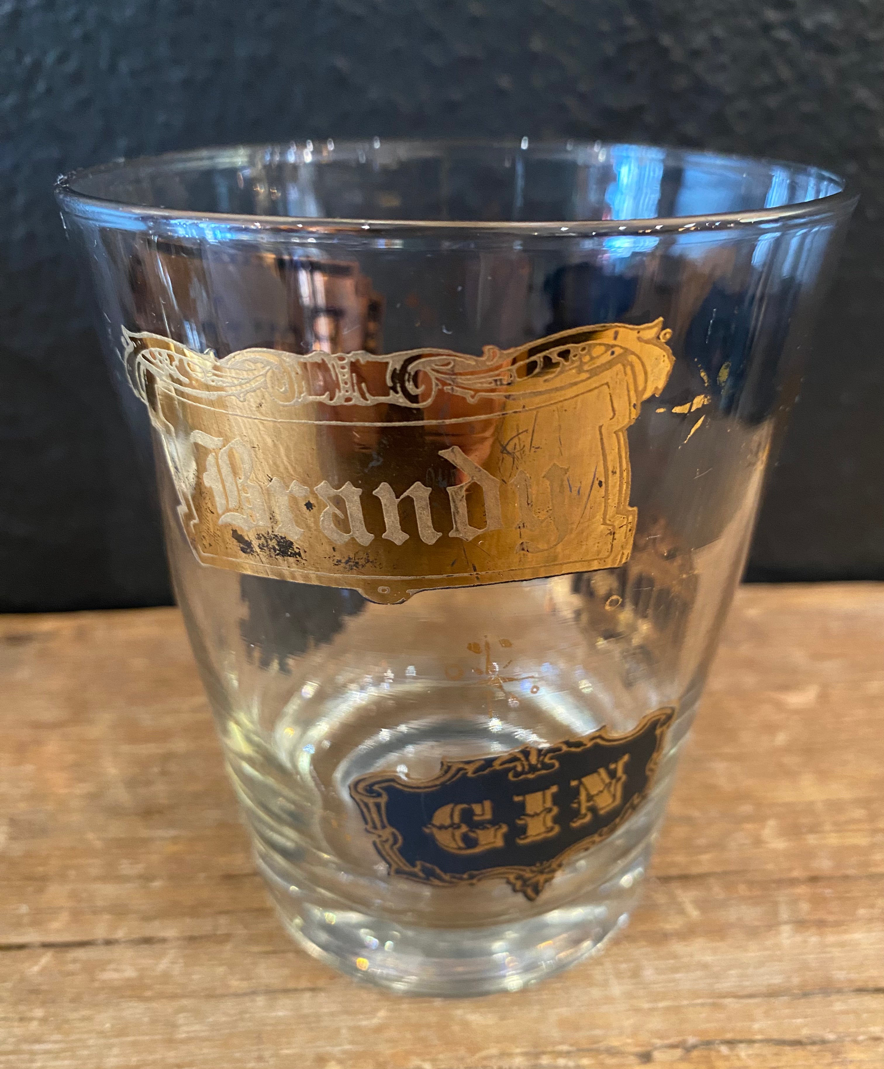 MCM Black & Gold Happy Hour Glasses | Set of 4