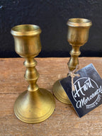 Mini Brass Candlesticks