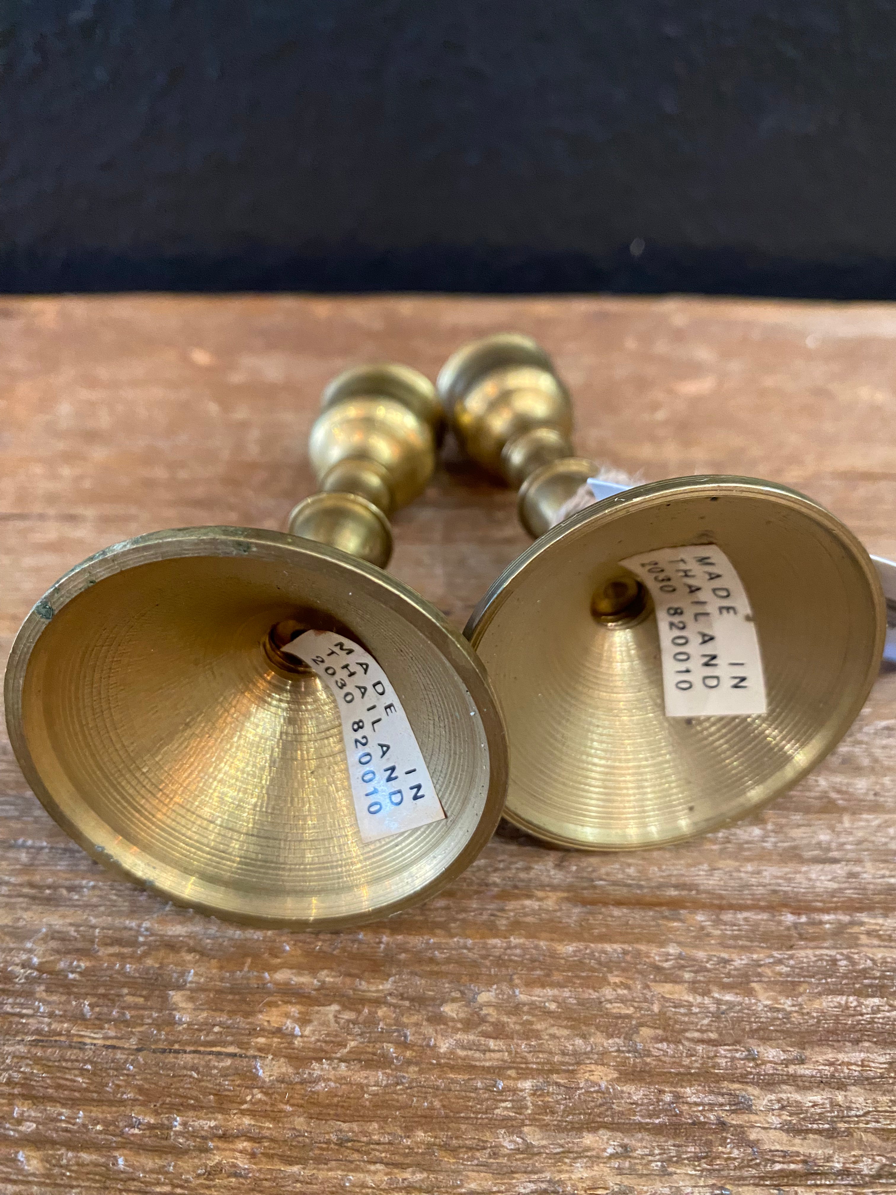 Mini Brass Candlesticks